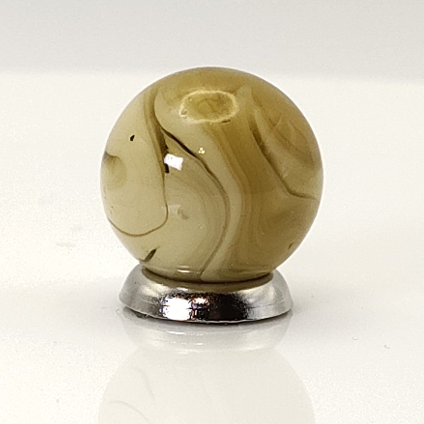 16mm Butterscotch & Tan Swirl Marble Gorgeous NM+