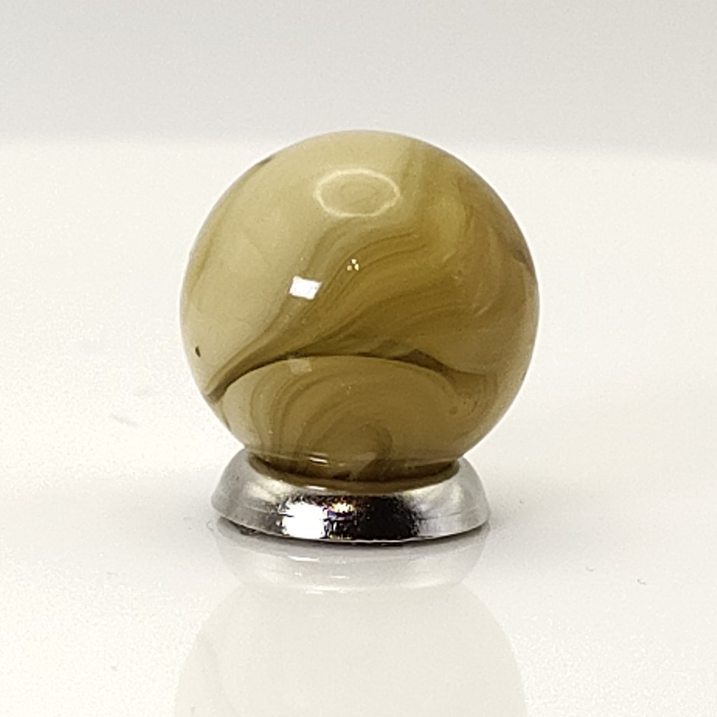 16mm Butterscotch & Tan Swirl Marble Gorgeous NM+