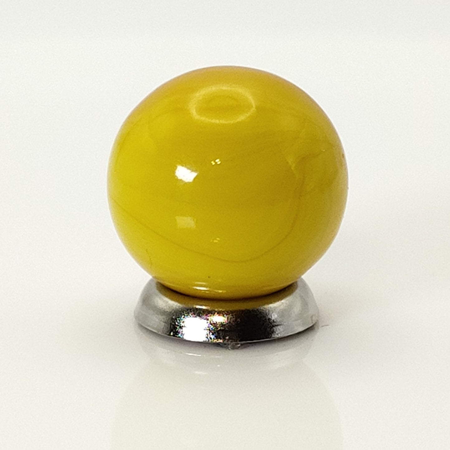 5/8" Master Marble Meteor (yellow/ red), UV glow orange/ pink WET MINT