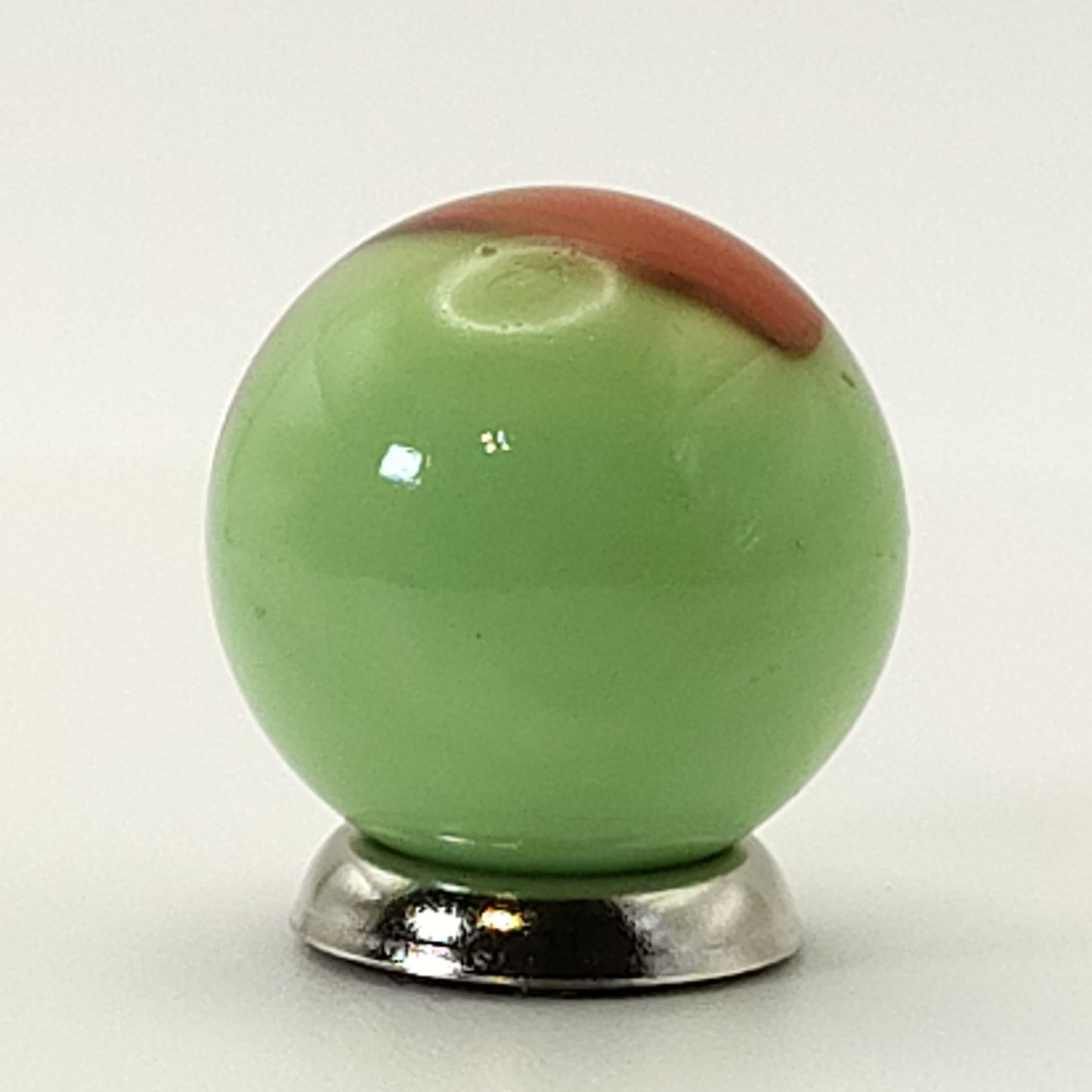 17mm Akro Agate Patch Marble Green Red NM+