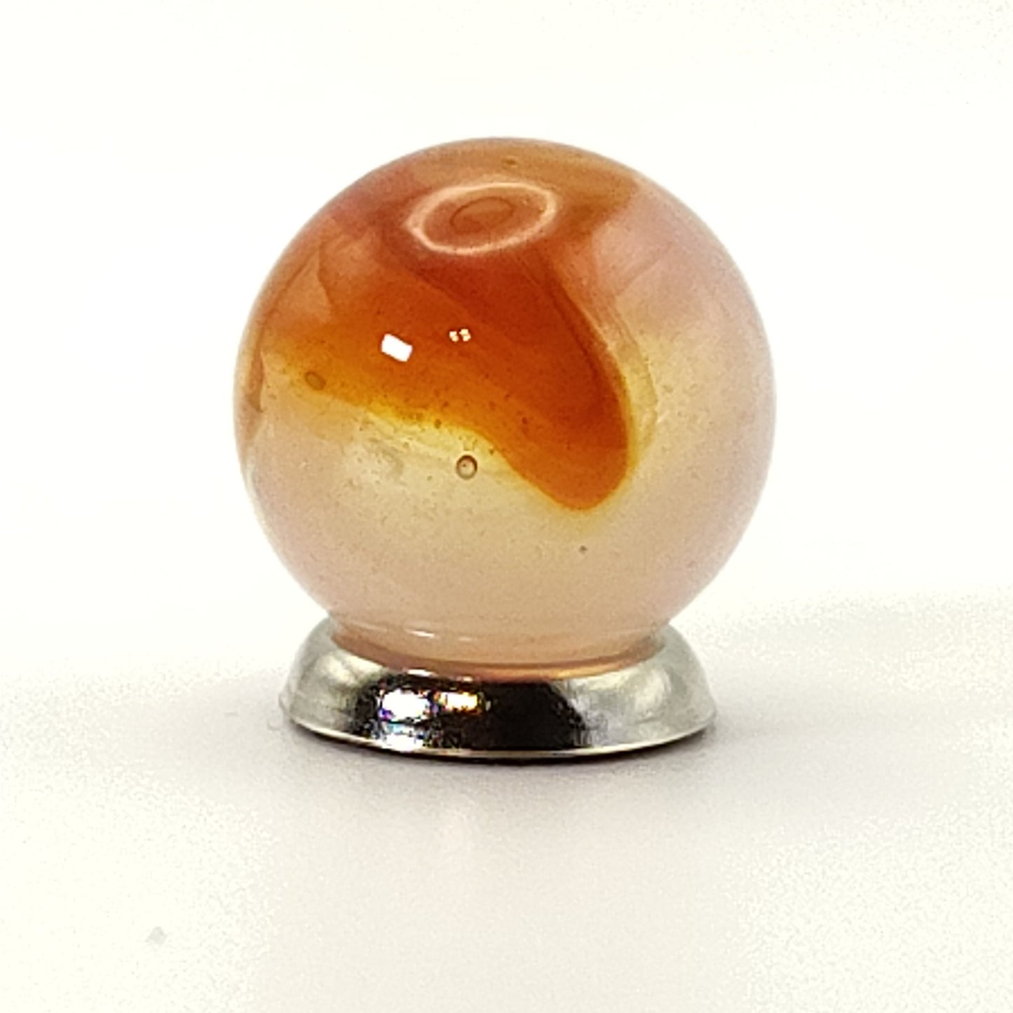 5/8" Vitro Agate Opal Marble Orange NM++
