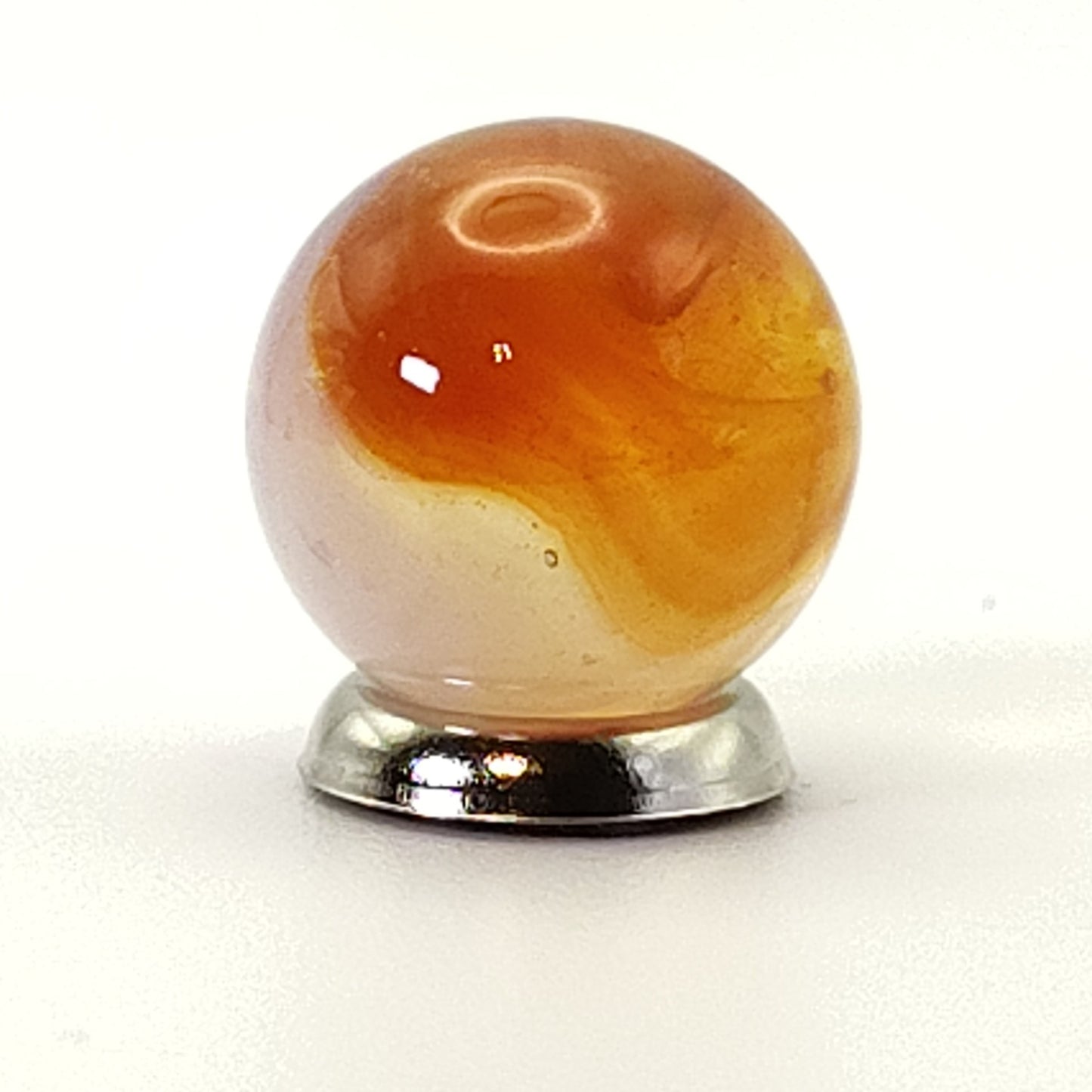 5/8" Vitro Agate Opal Marble Orange NM++