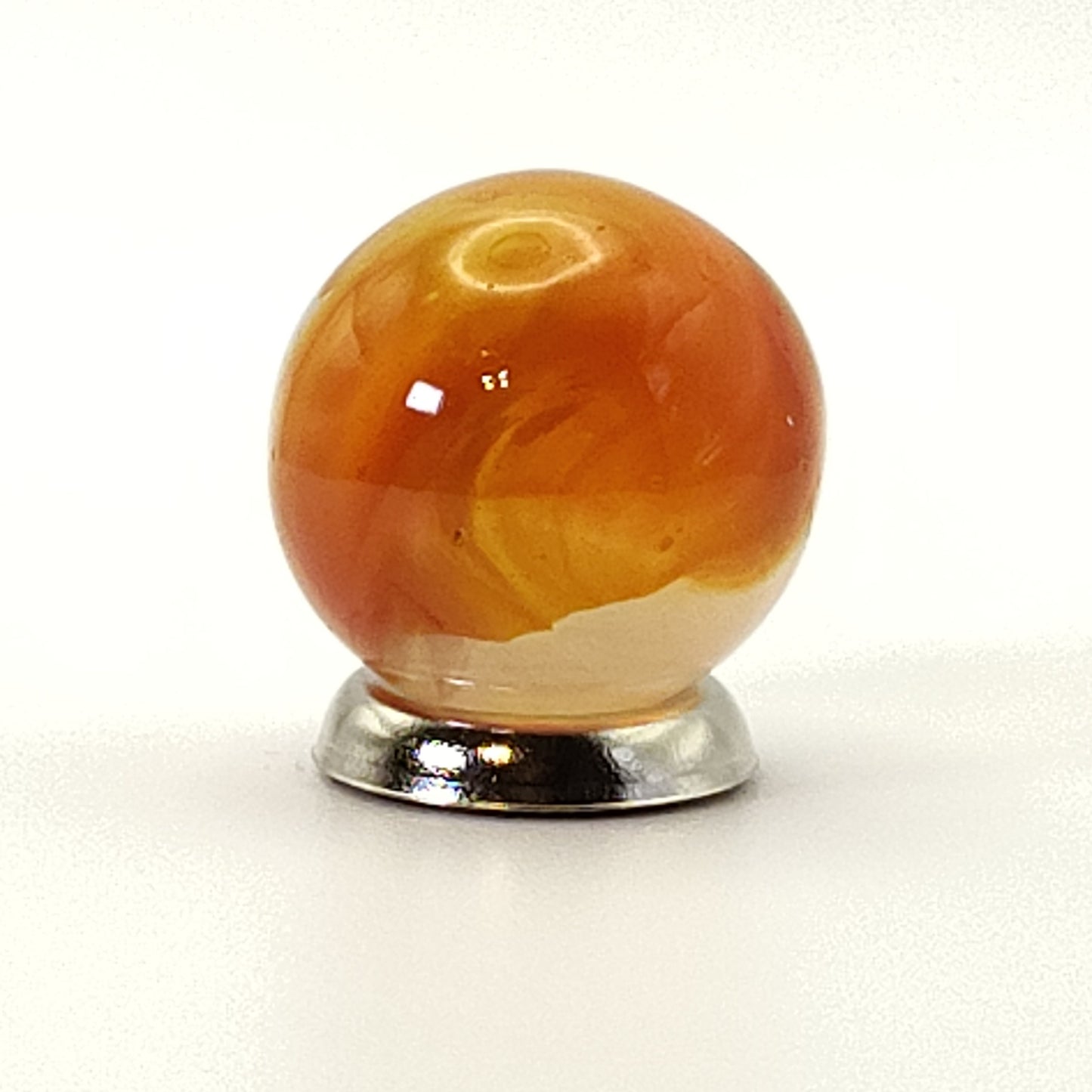 5/8" Vitro Agate Opal Marble Orange NM++