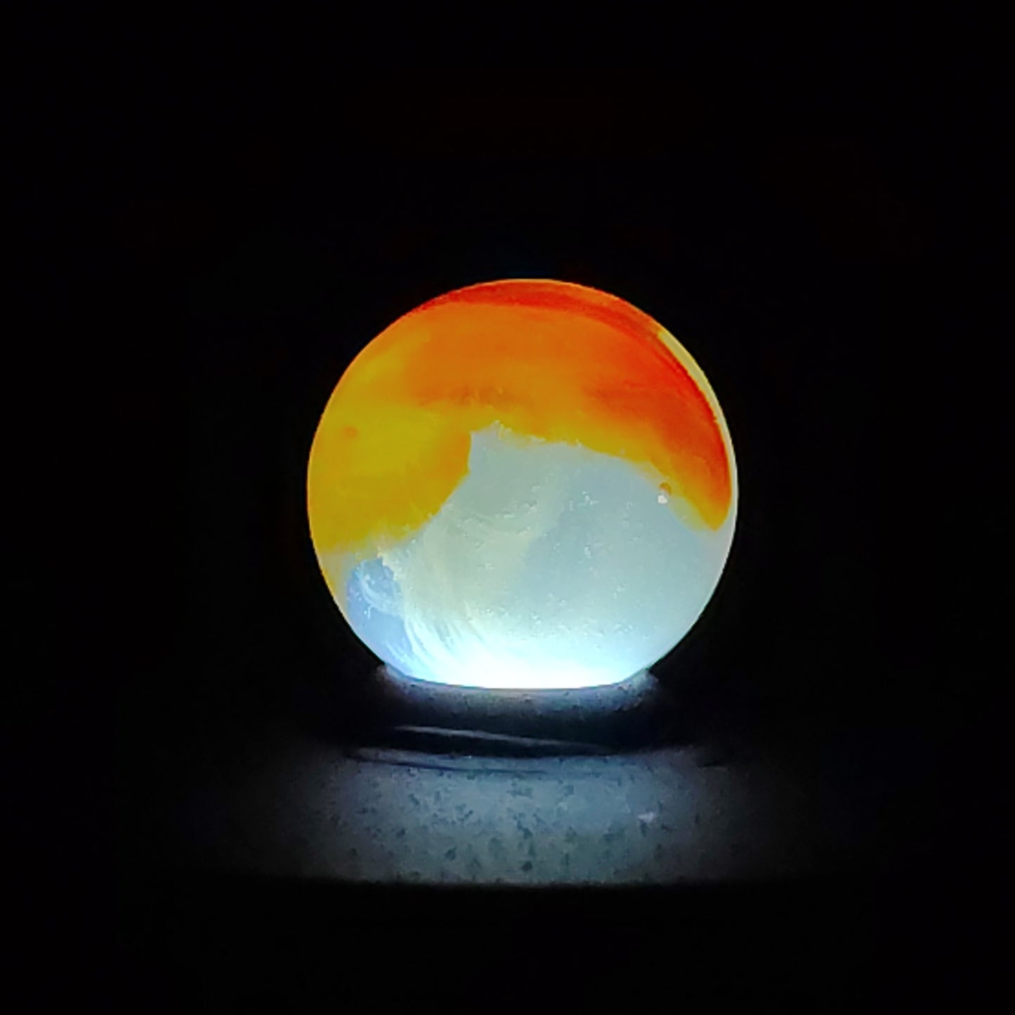5/8" Vitro Agate Opal Marble Orange NM++