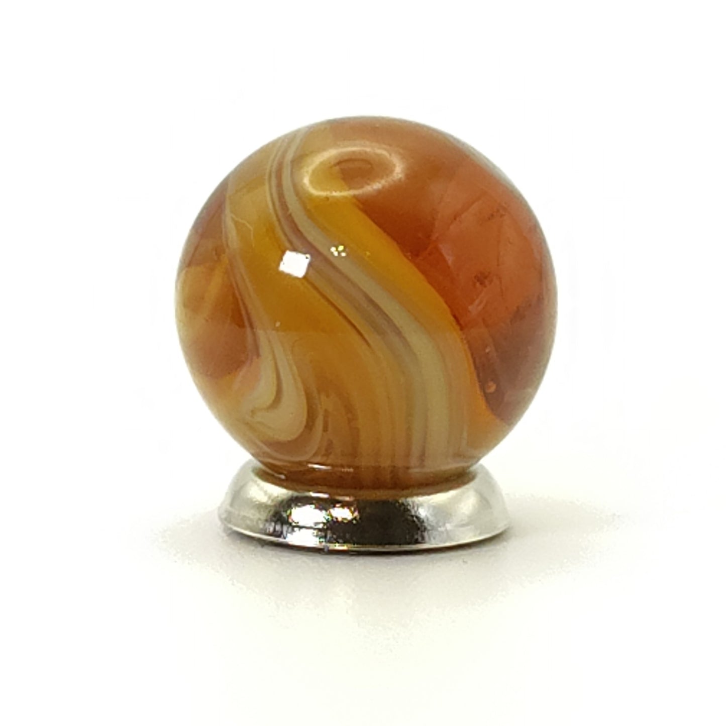 5/8" Amber Slag Marble NM+