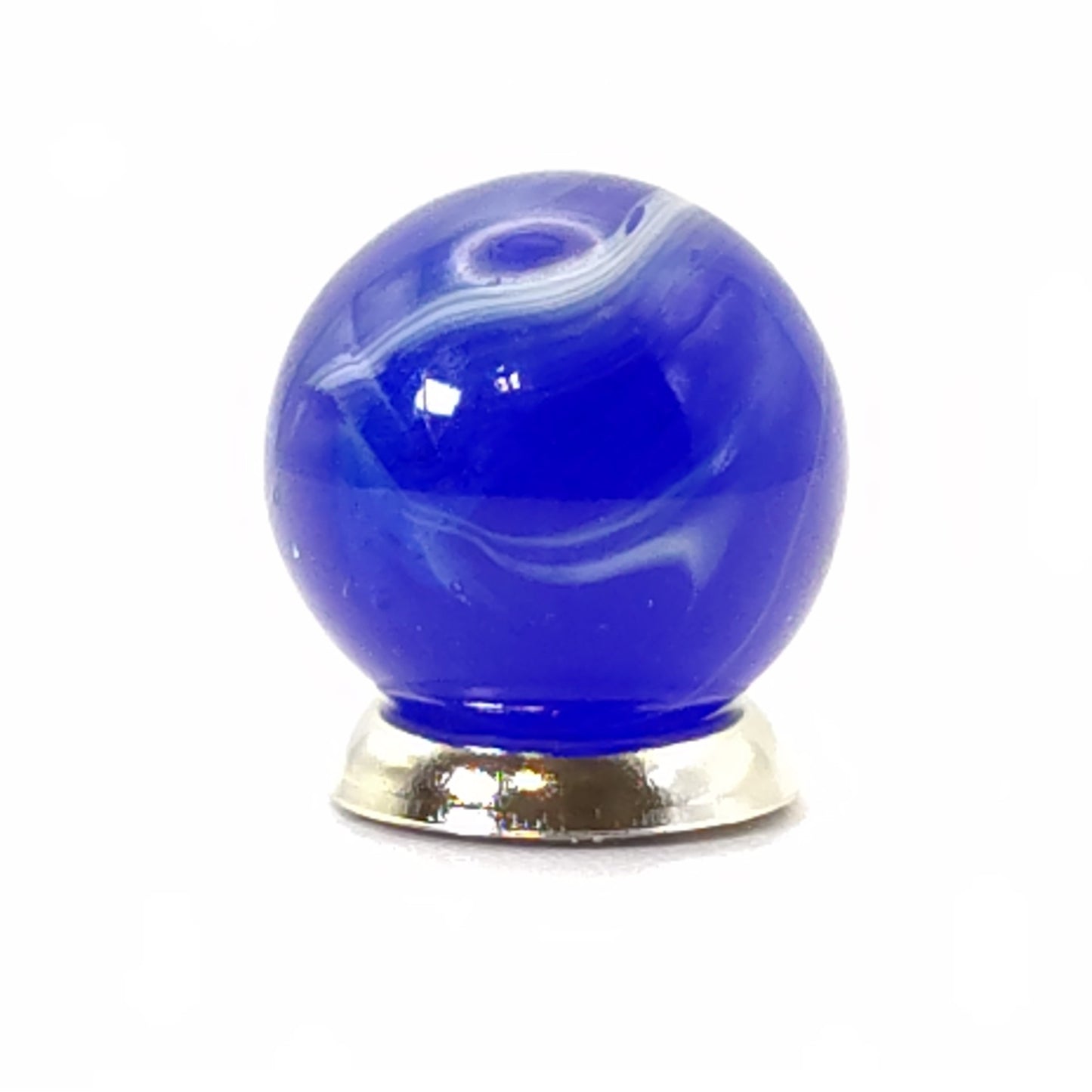 5/8" Blue Slag Marble NM