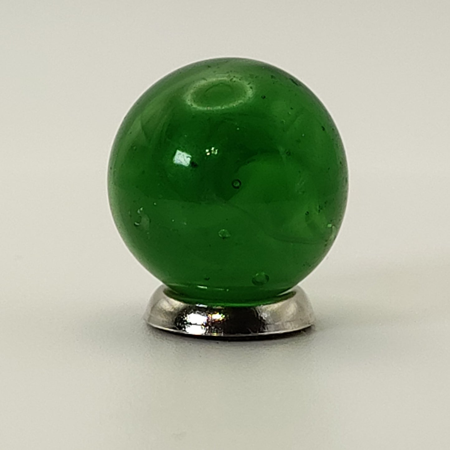 17.5mm Green Slag Marble Turkey Head (MFC or CAC) NM-