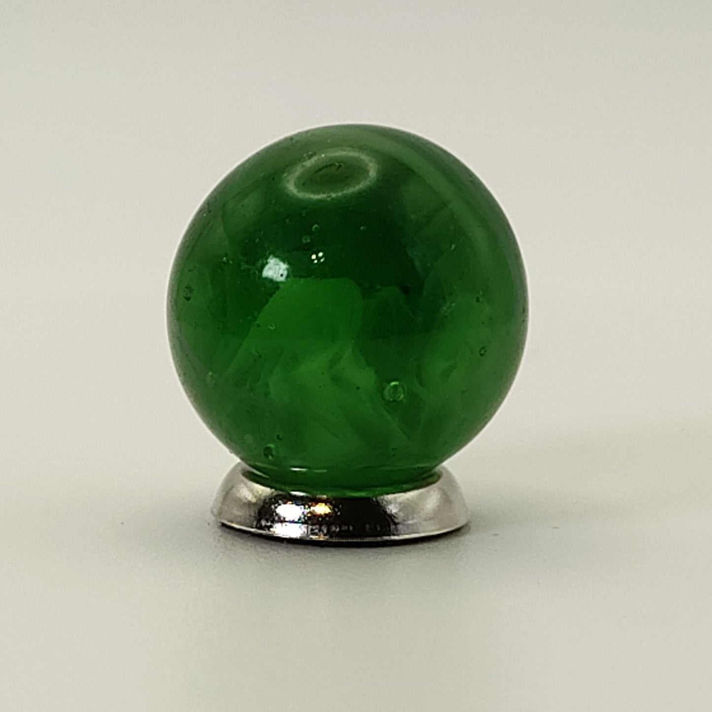 17.5mm Green Slag Marble Turkey Head (MFC or CAC) NM-