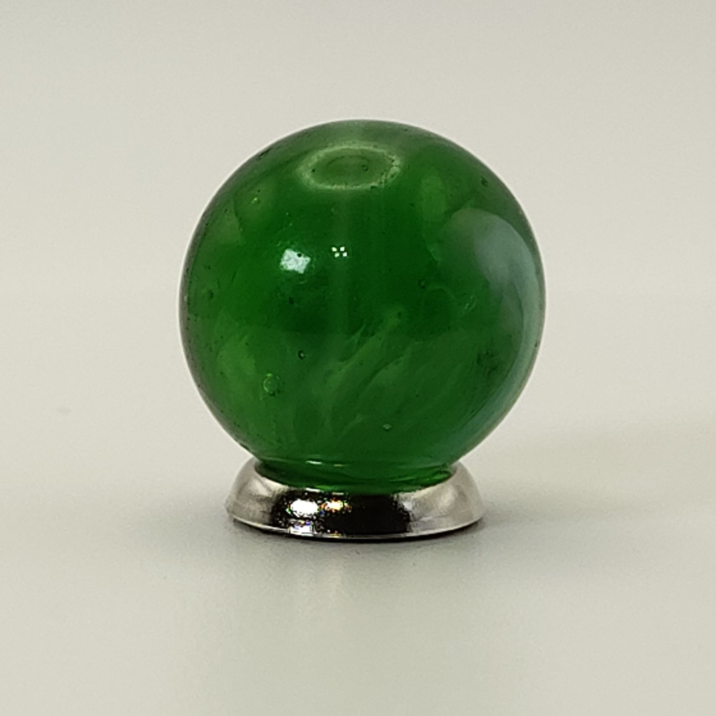 17.5mm Green Slag Marble Turkey Head (MFC or CAC) NM-