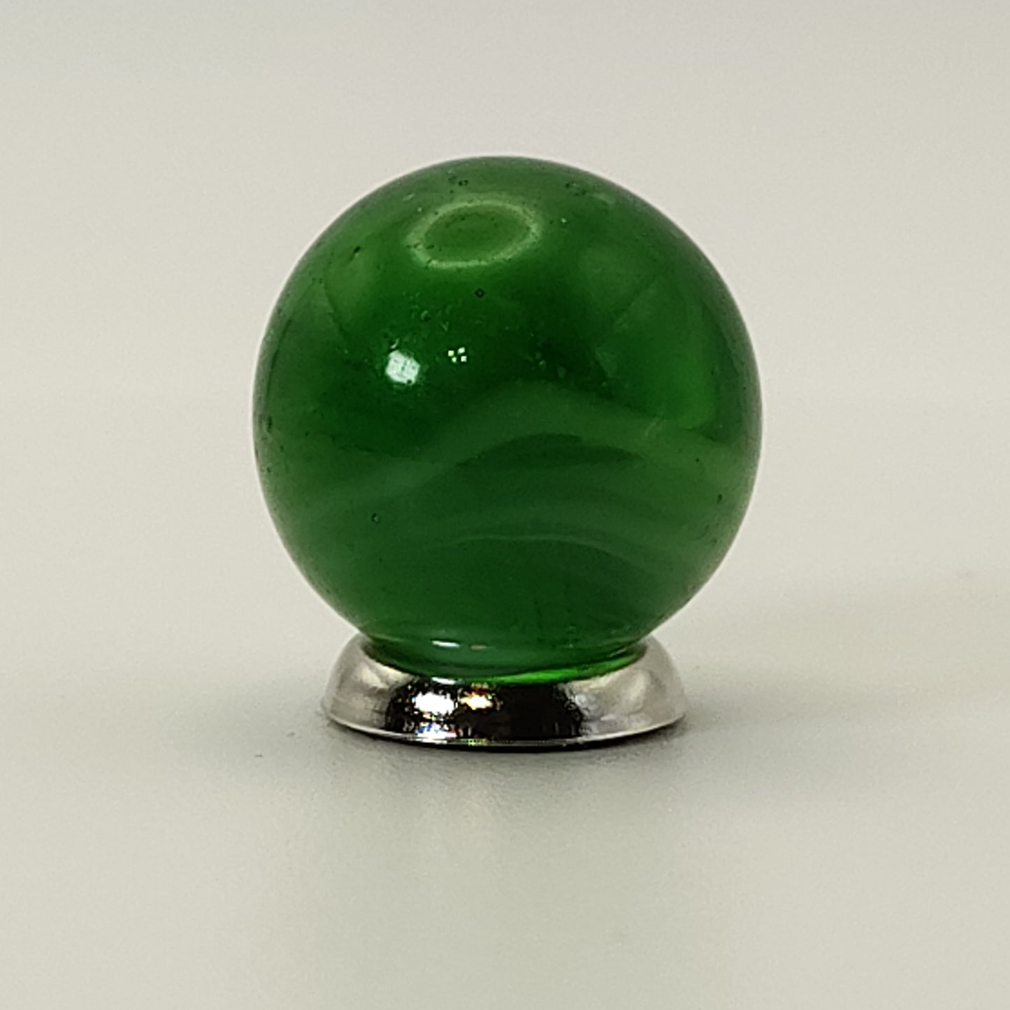 17.5mm Green Slag Marble Turkey Head (MFC or CAC) NM-