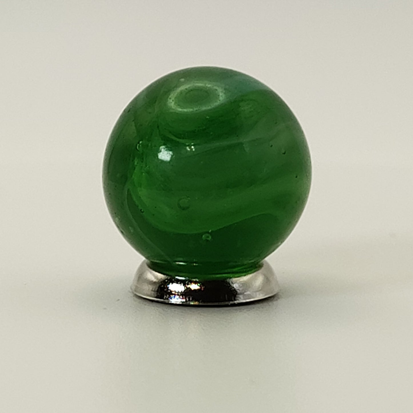 17.5mm Green Slag Marble Turkey Head (MFC or CAC) NM-