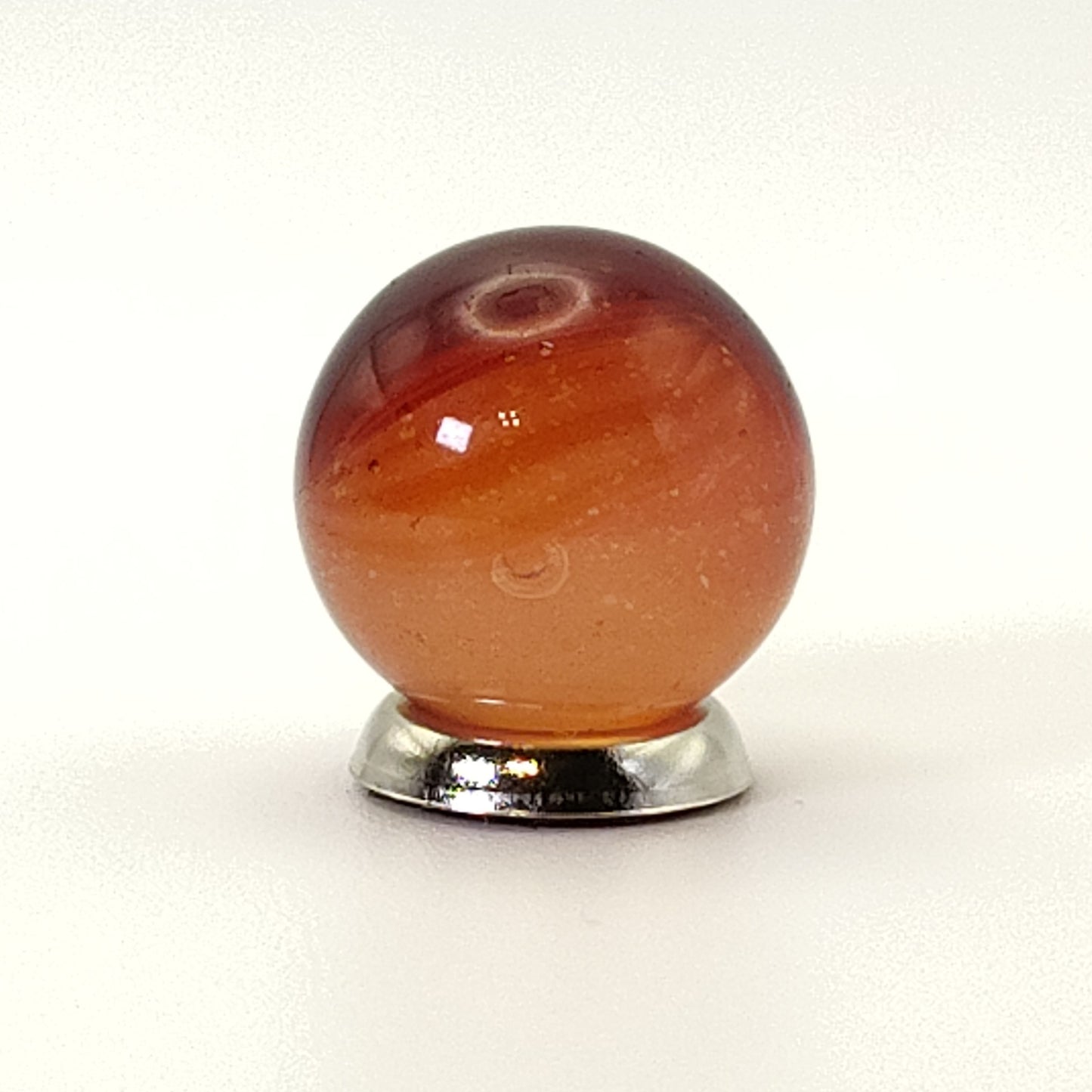 5/8" Master Marble Sunburst Deep Ruby Red & Clear NM+