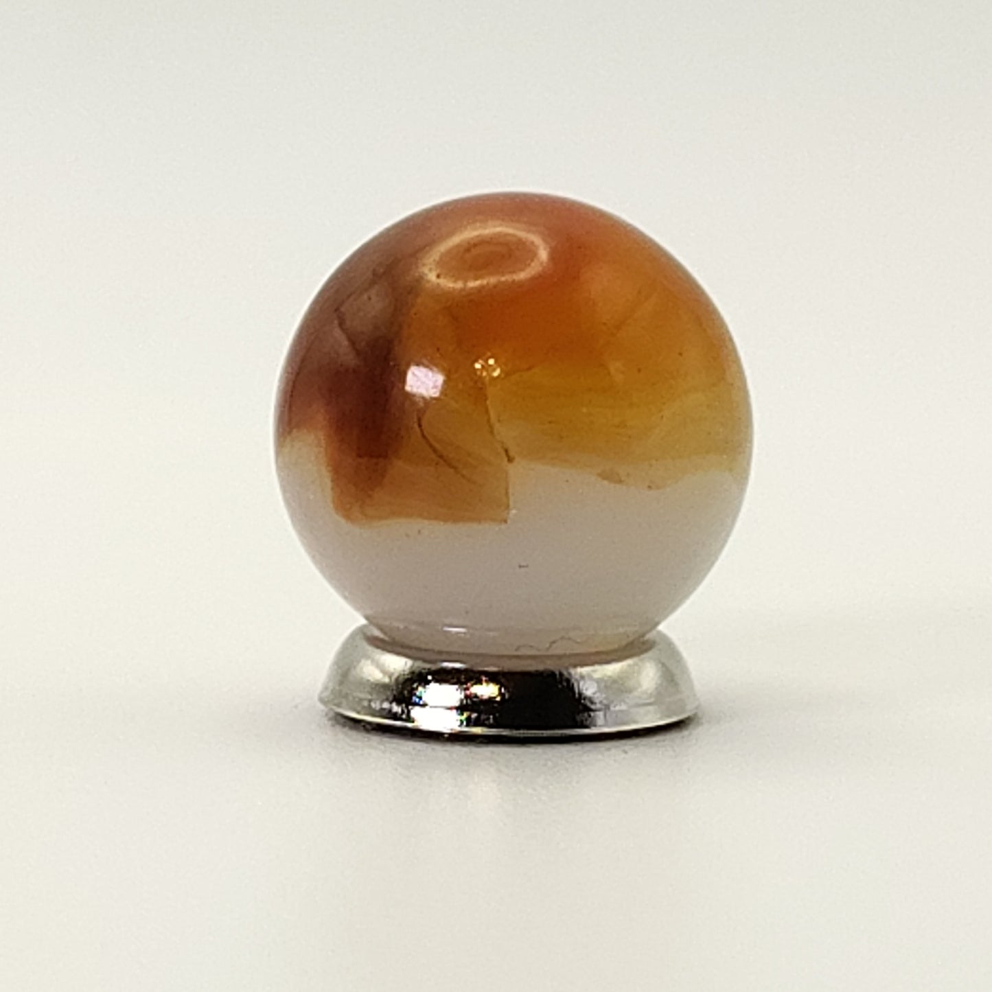 5/8" Vitro Agate Opal Marble Orange & Red NM++