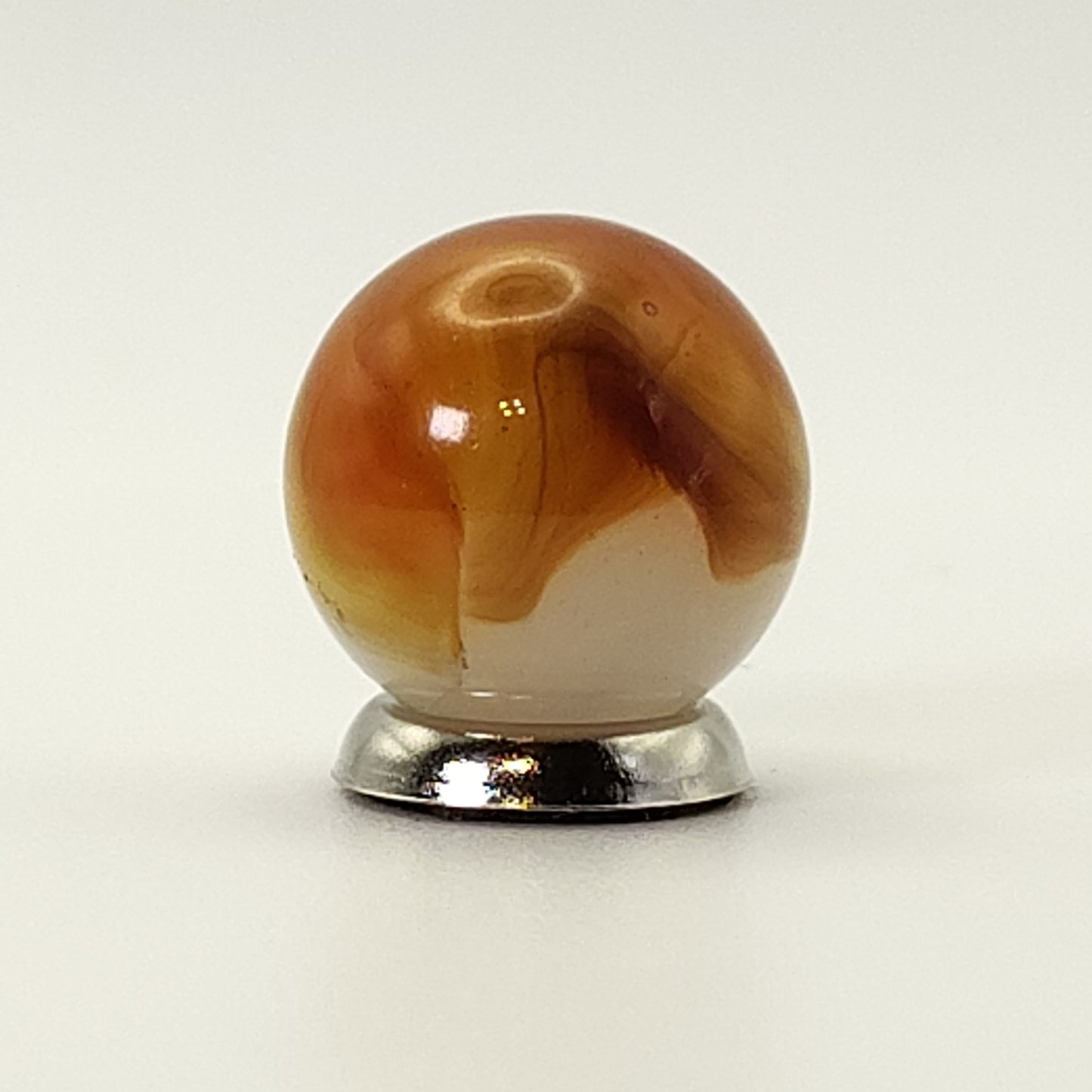 5/8" Vitro Agate Opal Marble Orange & Red NM++