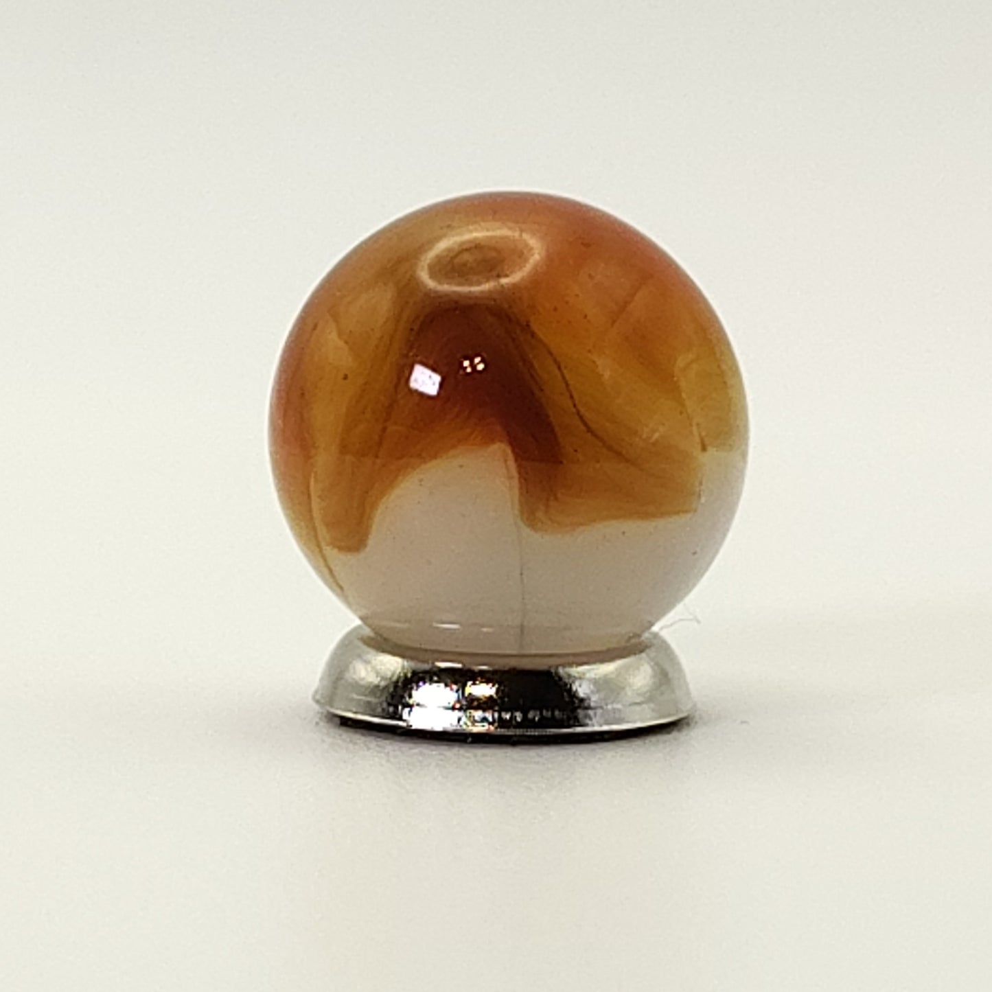 5/8" Vitro Agate Opal Marble Orange & Red NM++