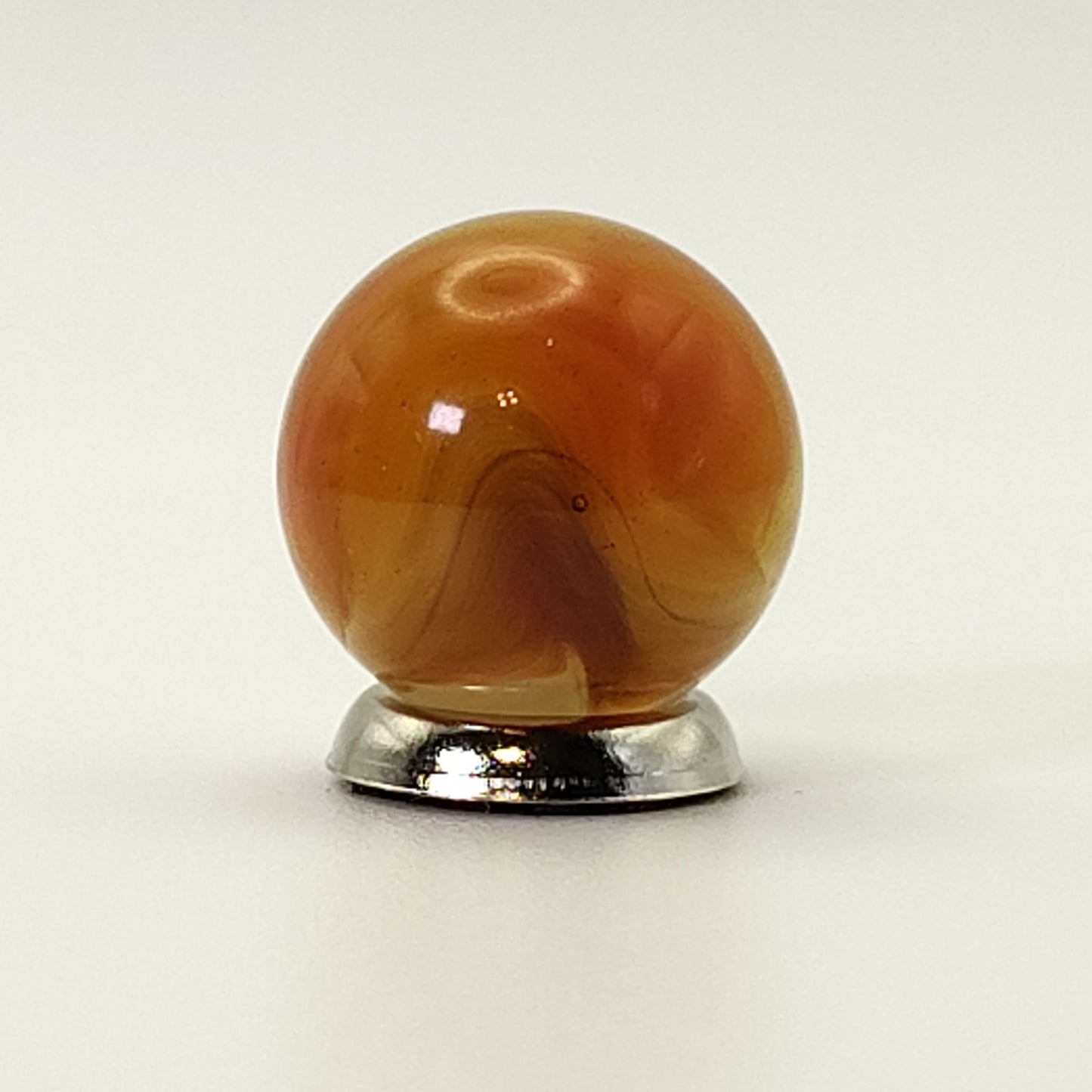 5/8" Vitro Agate Opal Marble Orange & Red NM++