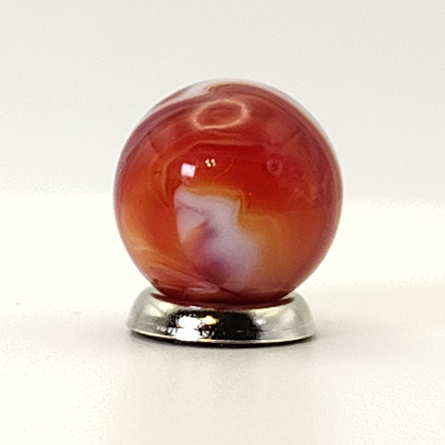 5/8" Red Slag Marble - LEFT HANDED 9 & Turkey Head UV NM+
