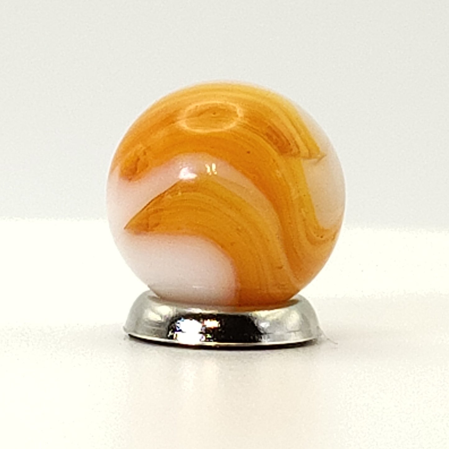5/8" Orange & White Swirl Maker UV Orange & Pink MINT