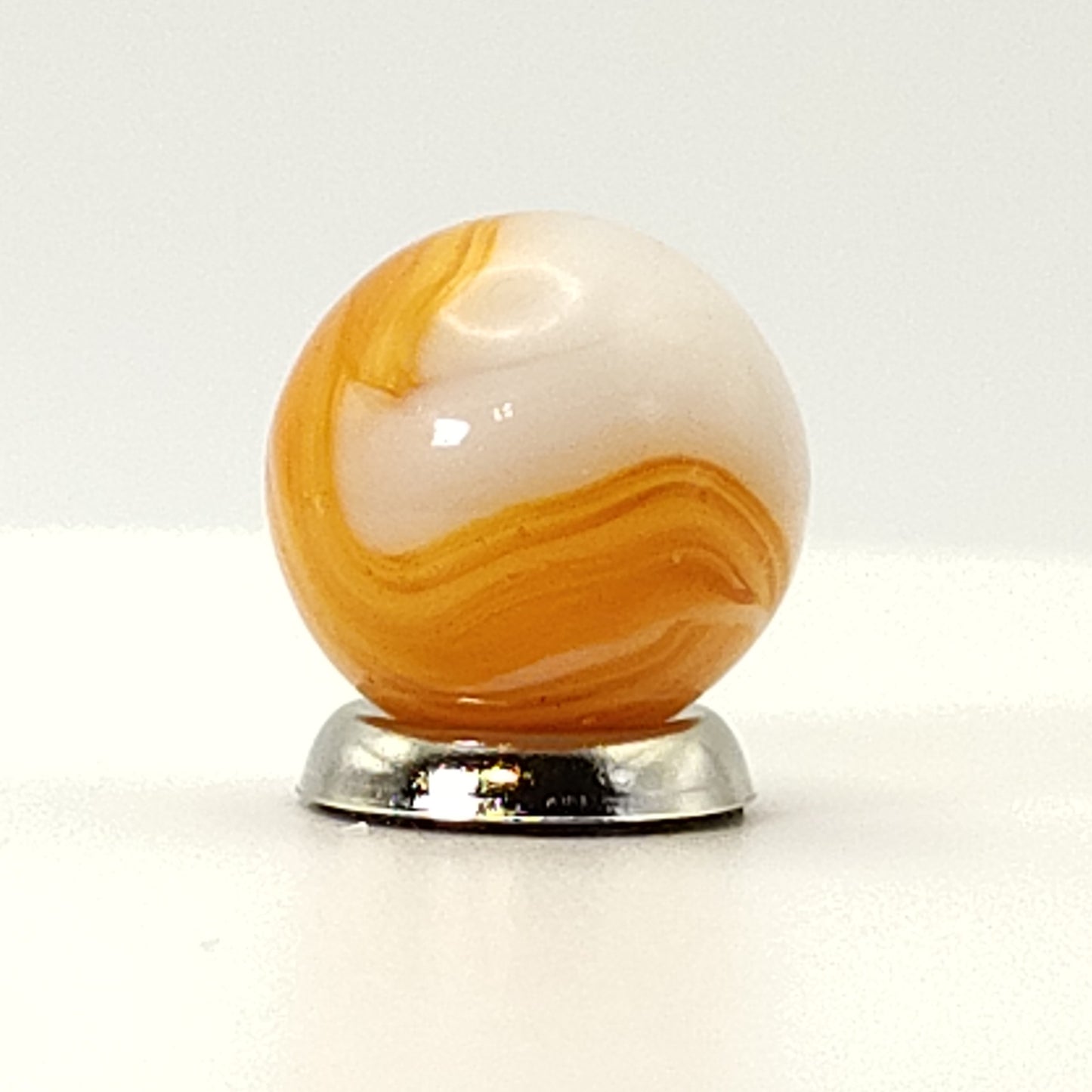 5/8" Orange & White Swirl Maker UV Orange & Pink MINT