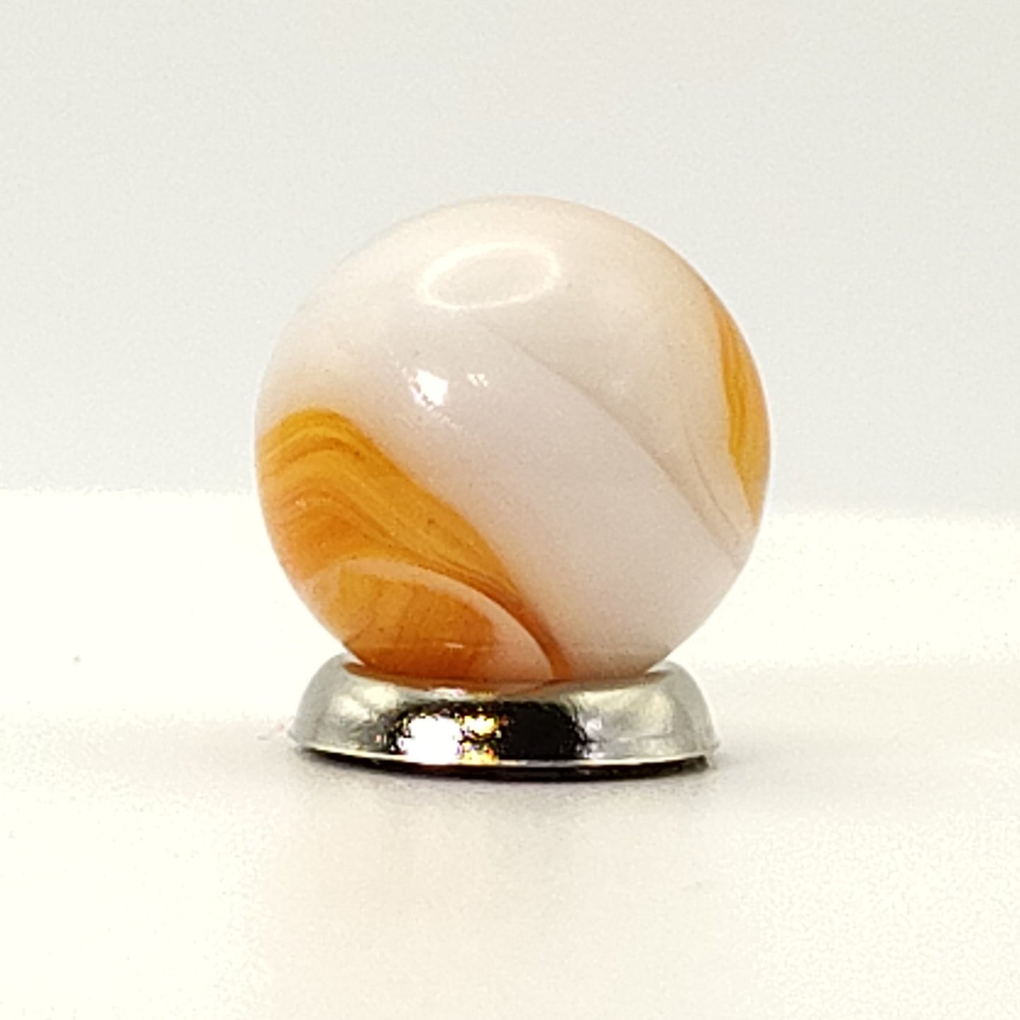 5/8" Orange & White Swirl Maker UV Orange & Pink MINT