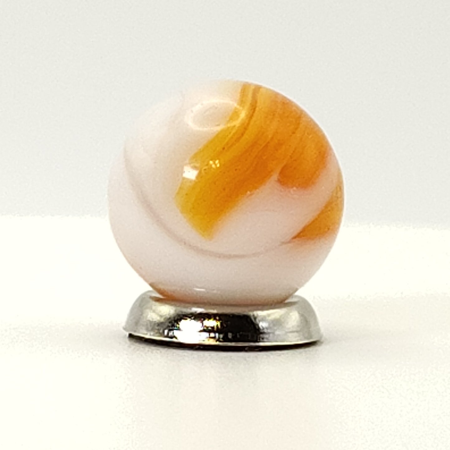 5/8" Orange & White Swirl Maker UV Orange & Pink MINT