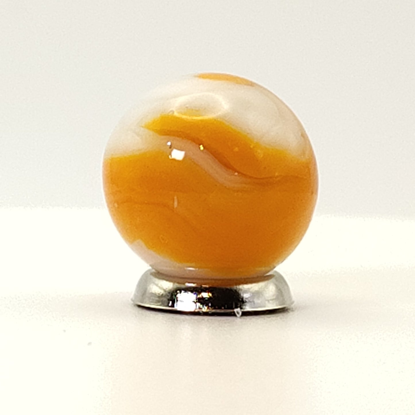 5/8" Swirl Marble UV Orange & Pink NM