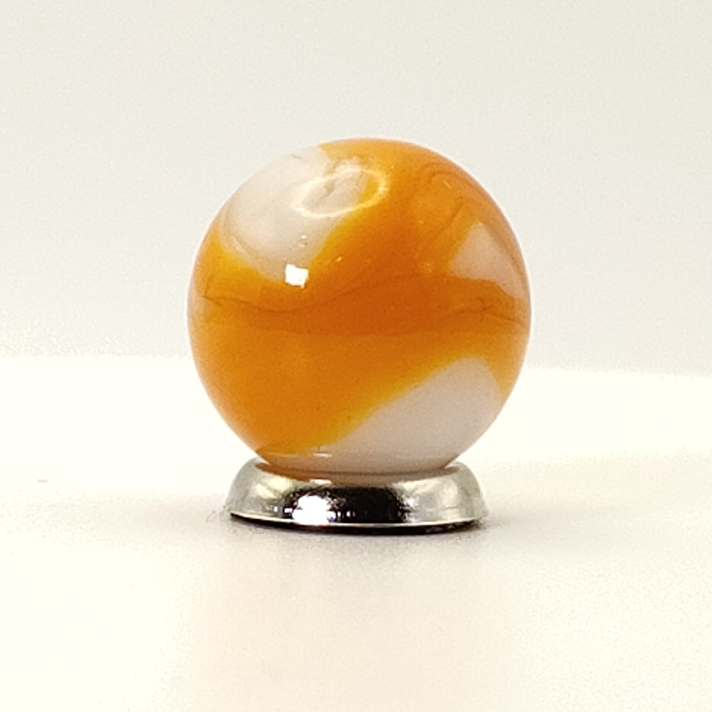 5/8" Swirl Marble UV Orange & Pink NM