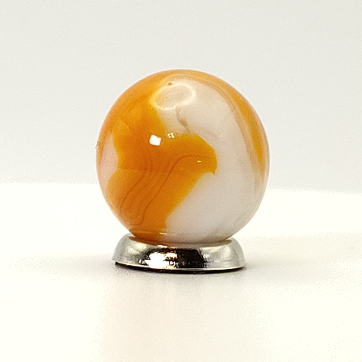 5/8" Swirl Marble UV Orange & Pink NM