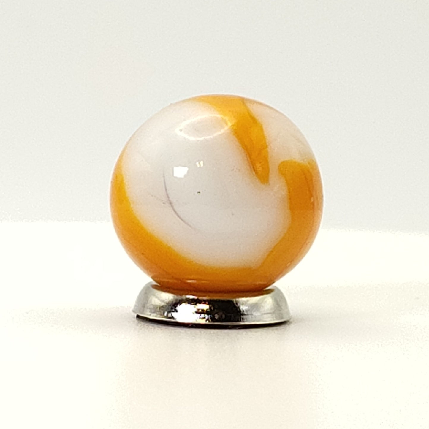 5/8" Swirl Marble UV Orange & Pink NM