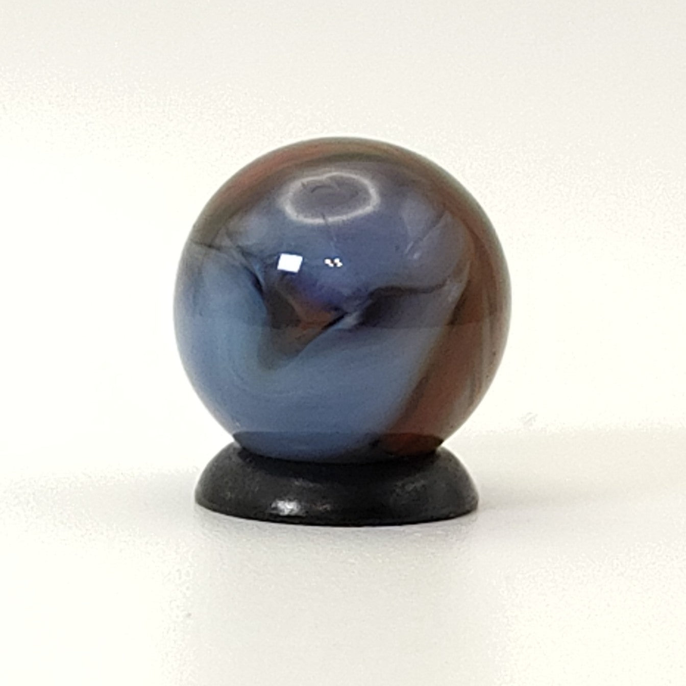5/8" Alley Agate Ghost Marble Red Blue NM+