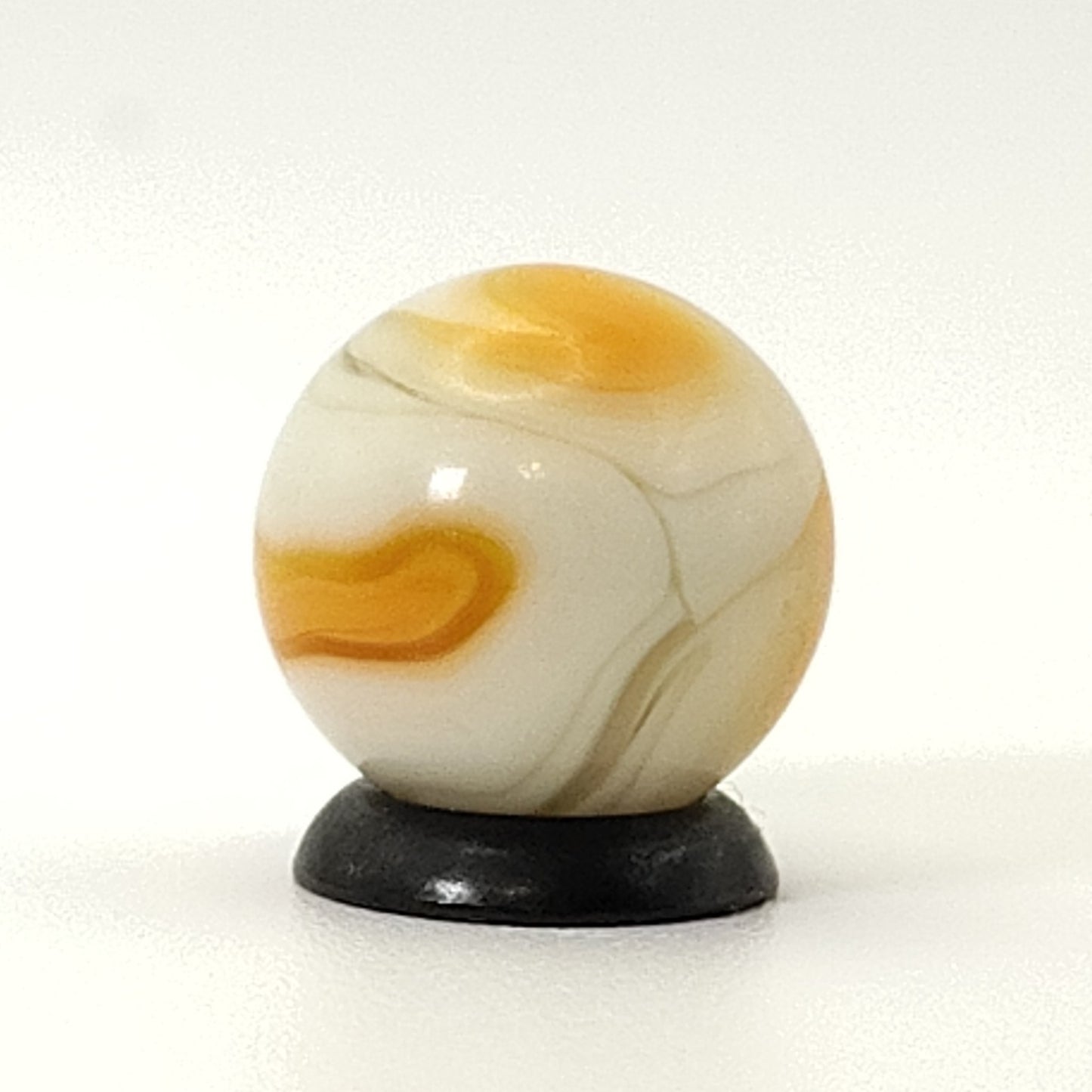 5/8" Transparent Base w/cream & peach ribbons UV NM+