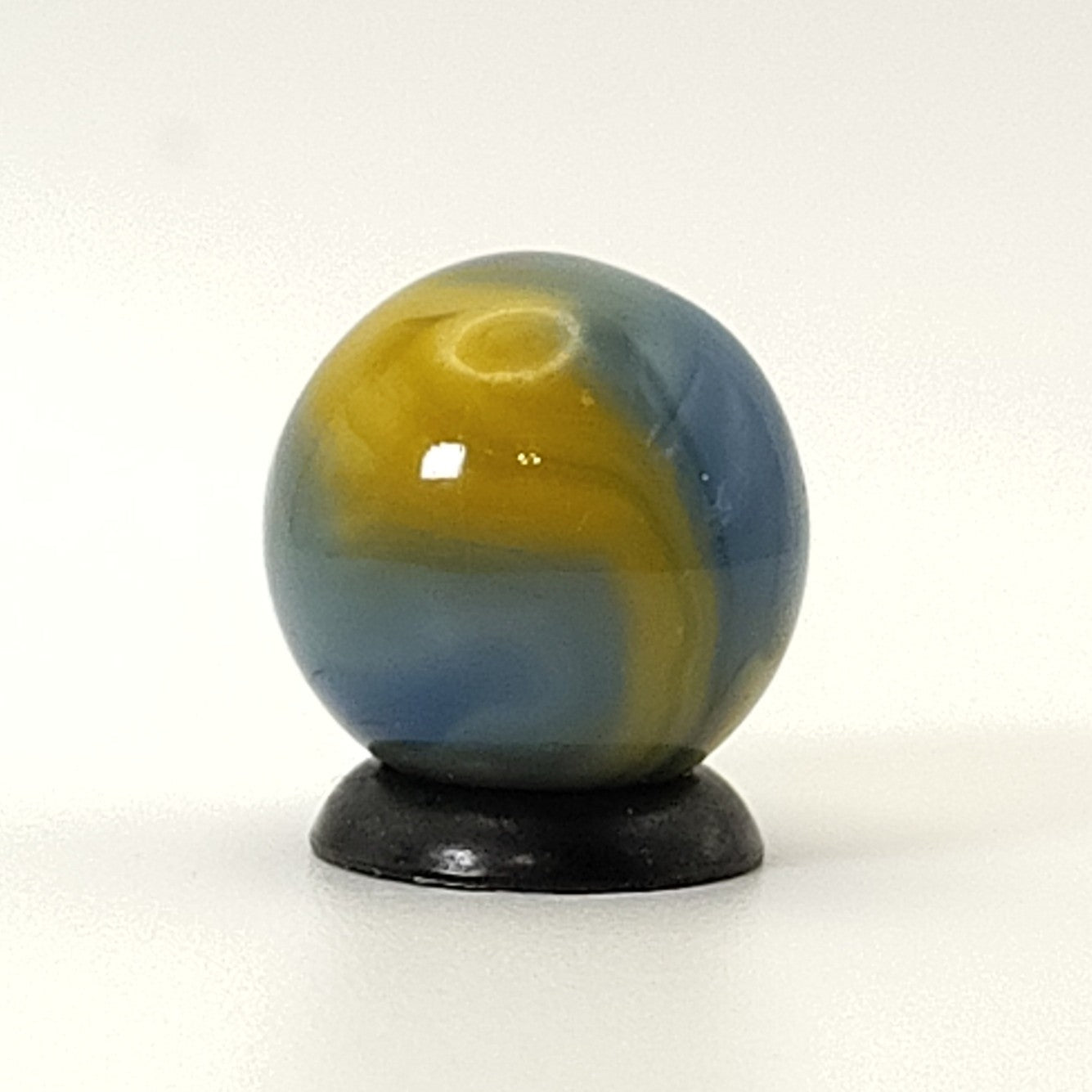 5/8" Swirl marble Blue & Orange UV NM+