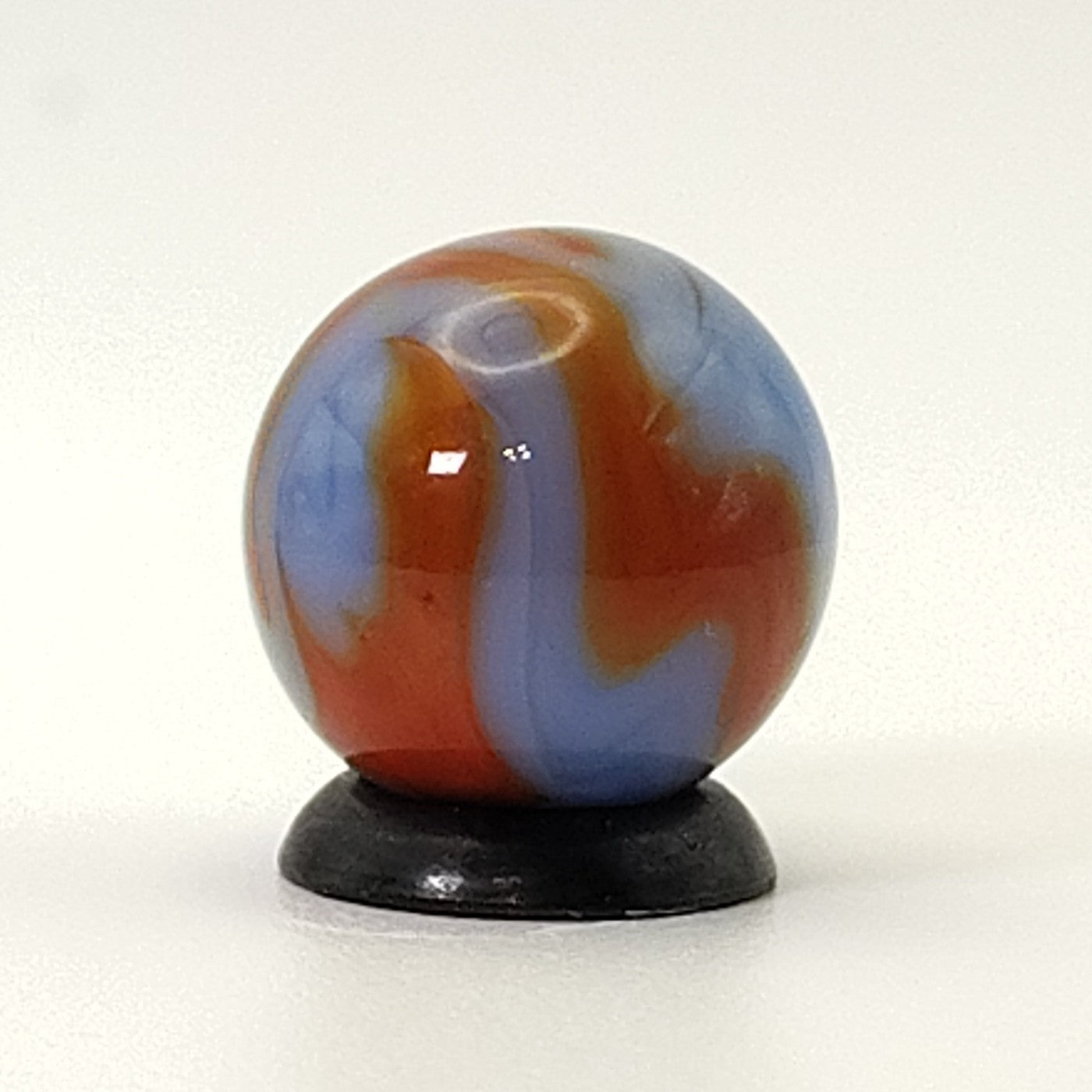 5/8" Swirl Marble Blue & Red UV M-