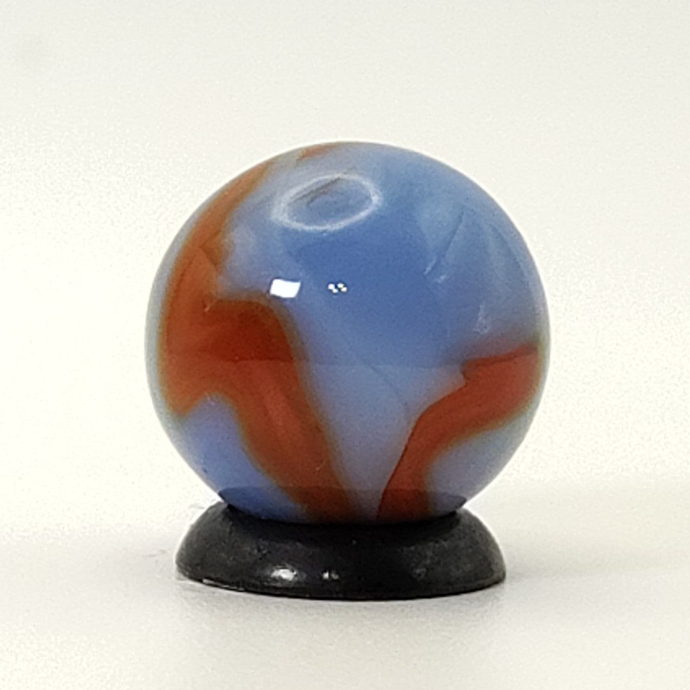5/8" Swirl Marble Blue & Red UV M-