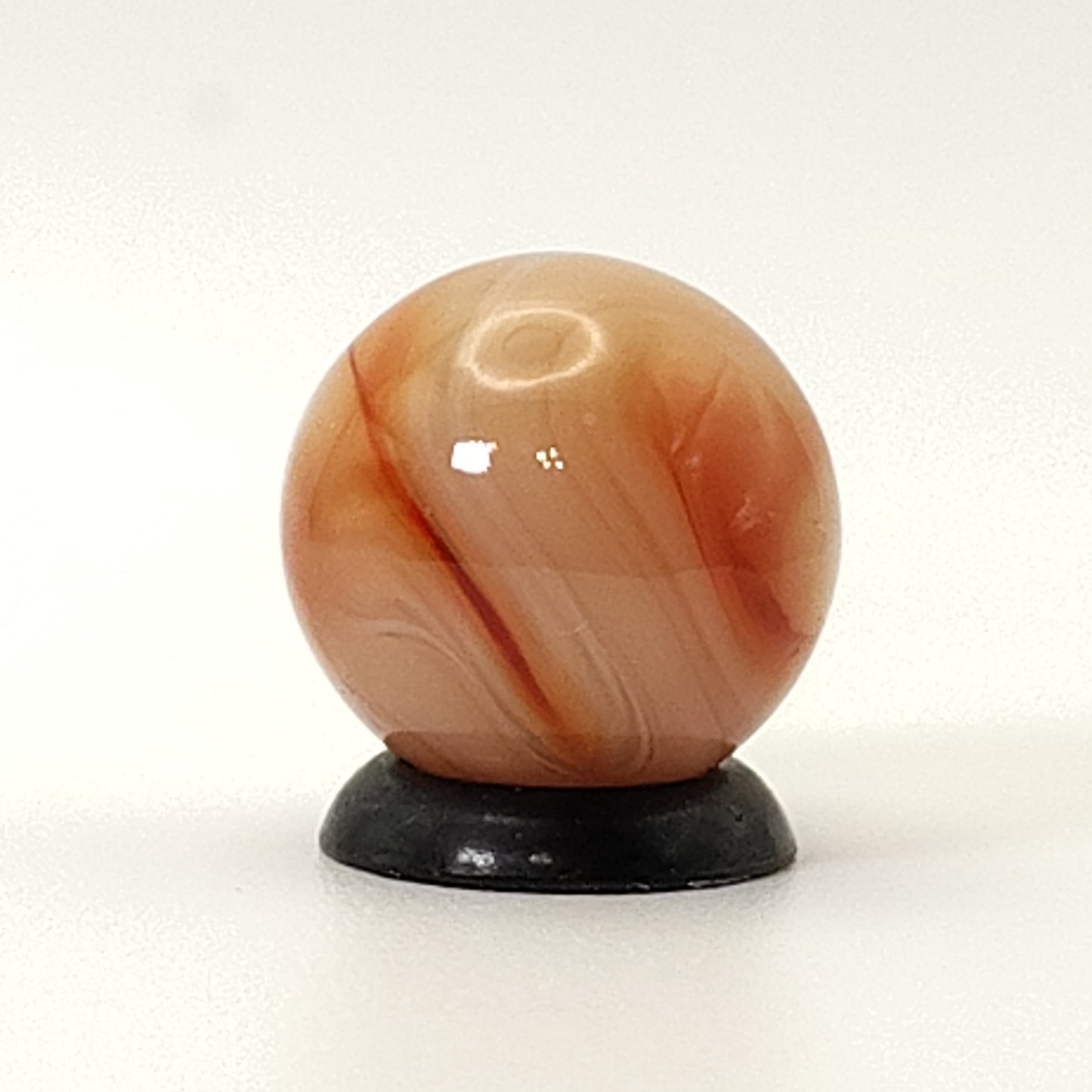 5/8" Akro Agate Lazy Corkscrew w Eyelashes UV NM+