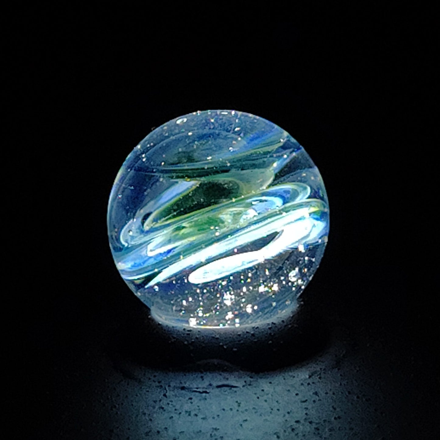 9/16" Contemporary Handmade Marble Galaxy inside MINT (borosilicate?)