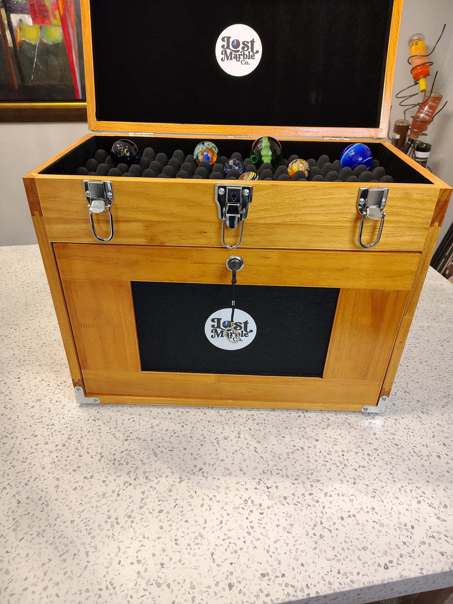 Marble Chest - 8 Drawer Customizable 20x10.25x16"