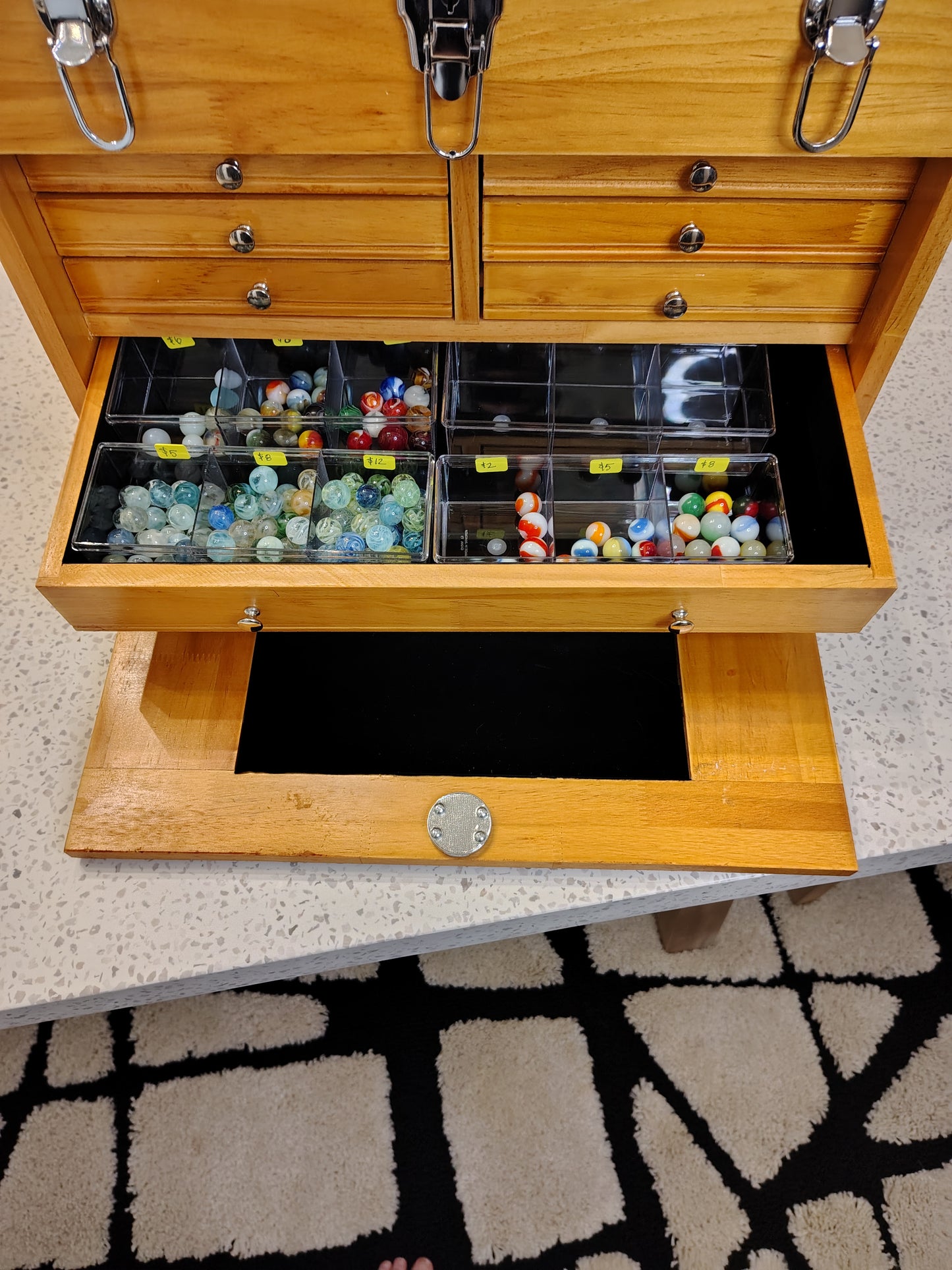 Marble Chest - 8 Drawer Customizable 20x10.25x16"