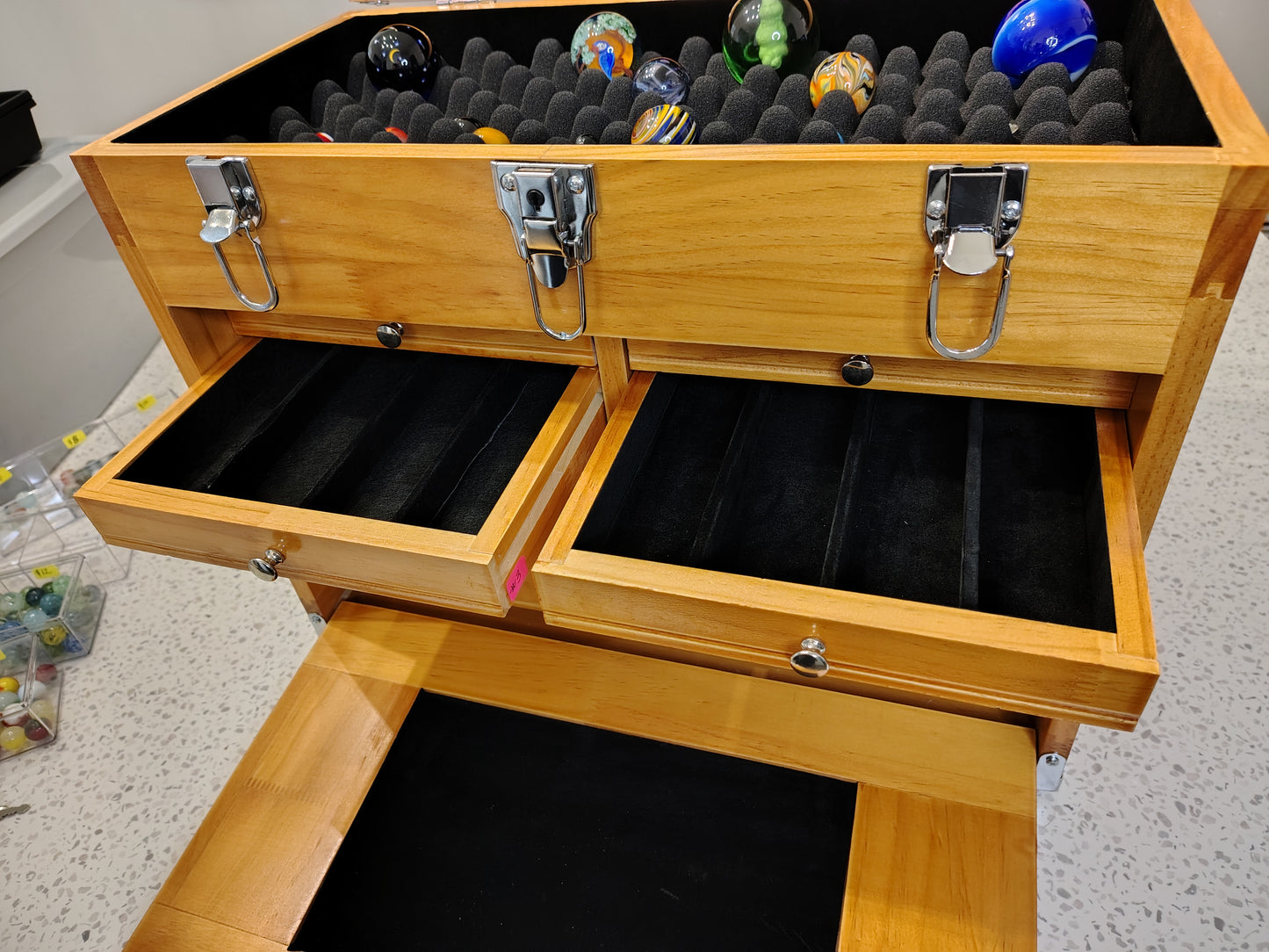 Marble Chest - 8 Drawer Customizable 20x10.25x16"