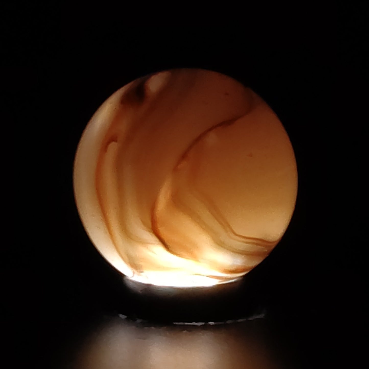 3/4" Jabo Swirl Marble Clear based NM+