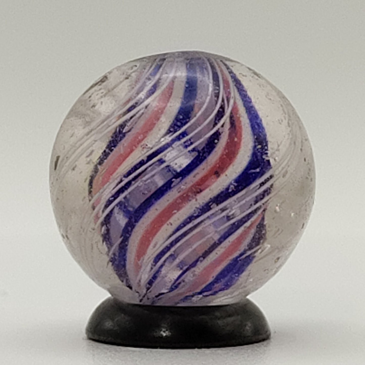 ~3/4" German Handmade Swirl Divided Core Marble NM+