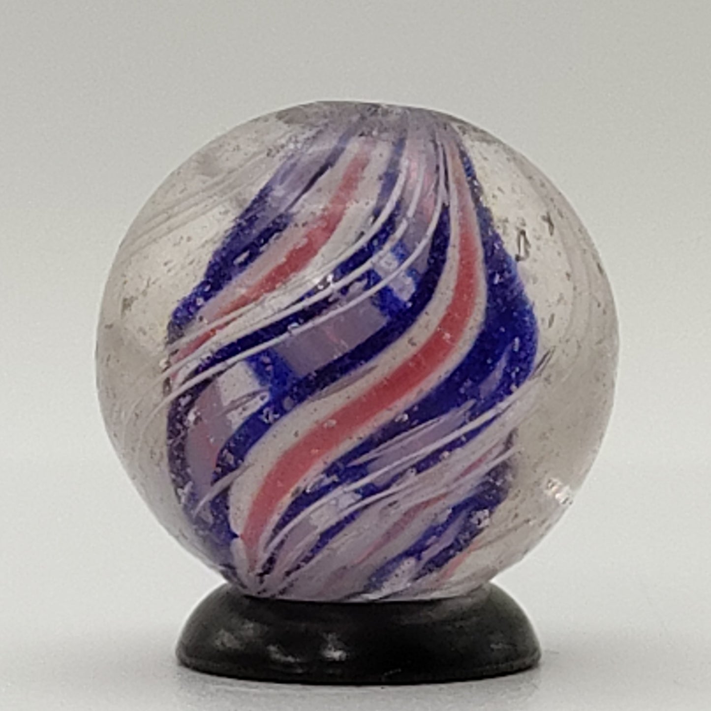 ~3/4" German Handmade Swirl Divided Core Marble NM+