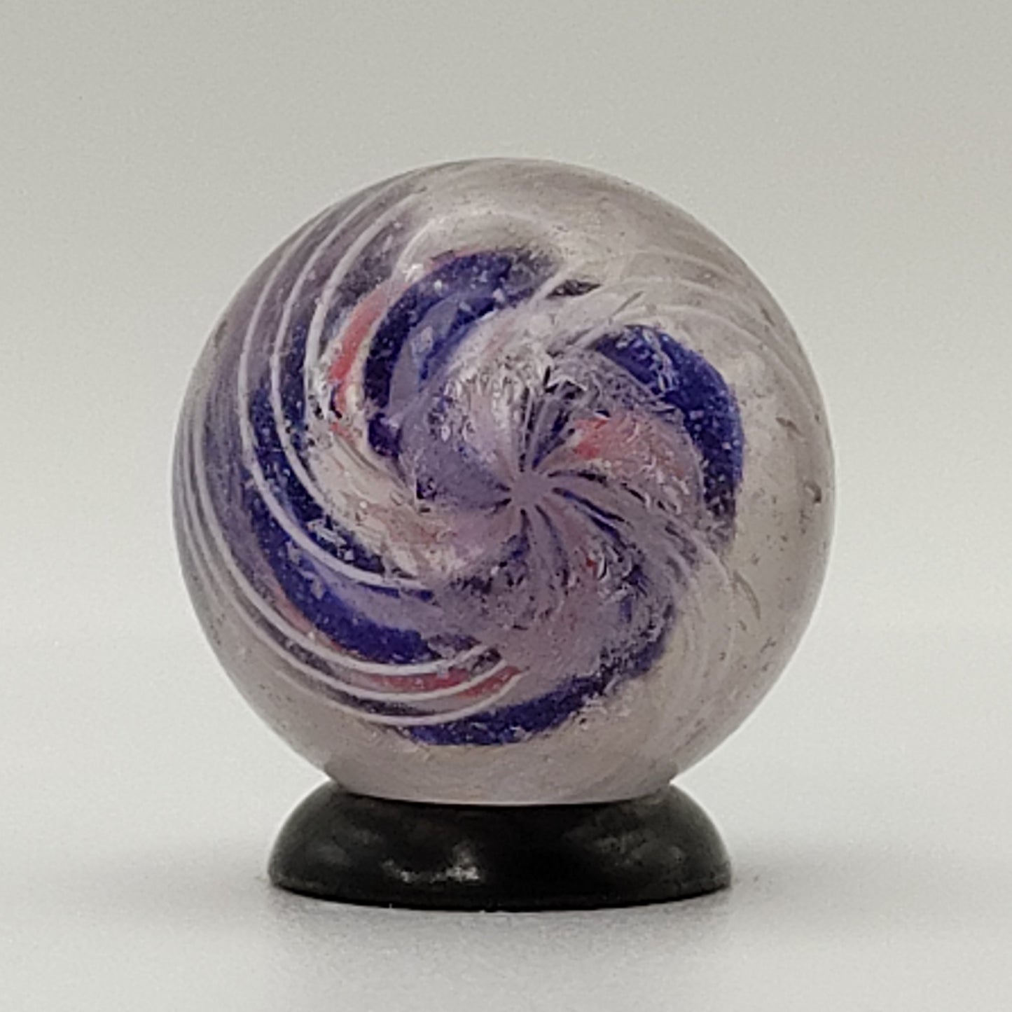 ~3/4" German Handmade Swirl Divided Core Marble NM+