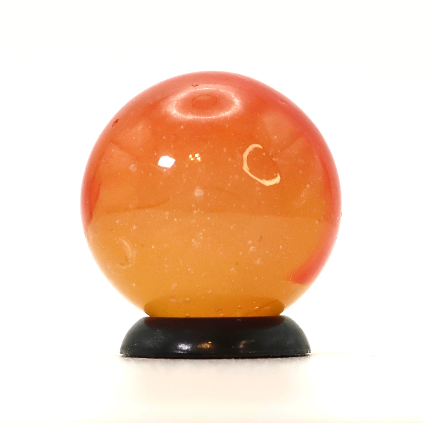 11/16" Peltier Rainbo Marble Seedy Base red & Yellow NM-