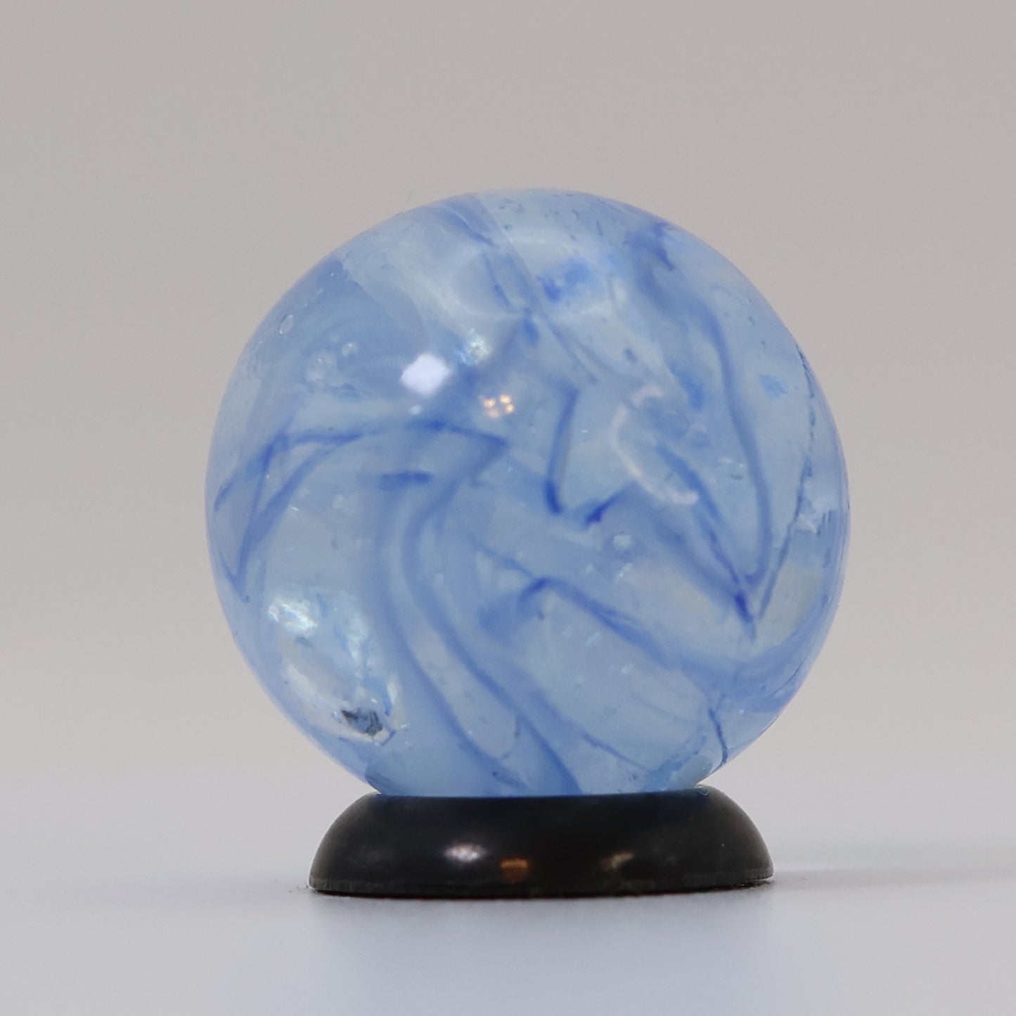 18mm Veiligglas (wire pull) Marble Blue & White NM-