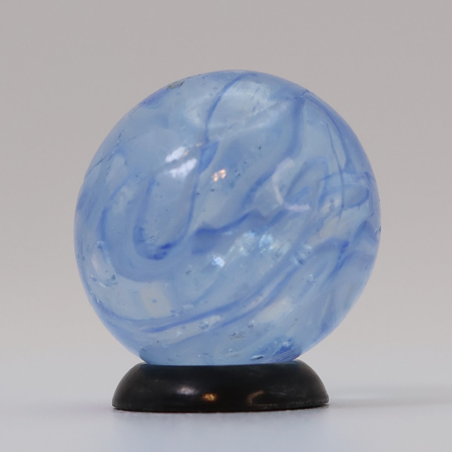 18mm Veiligglas (wire pull) Marble Blue & White NM-