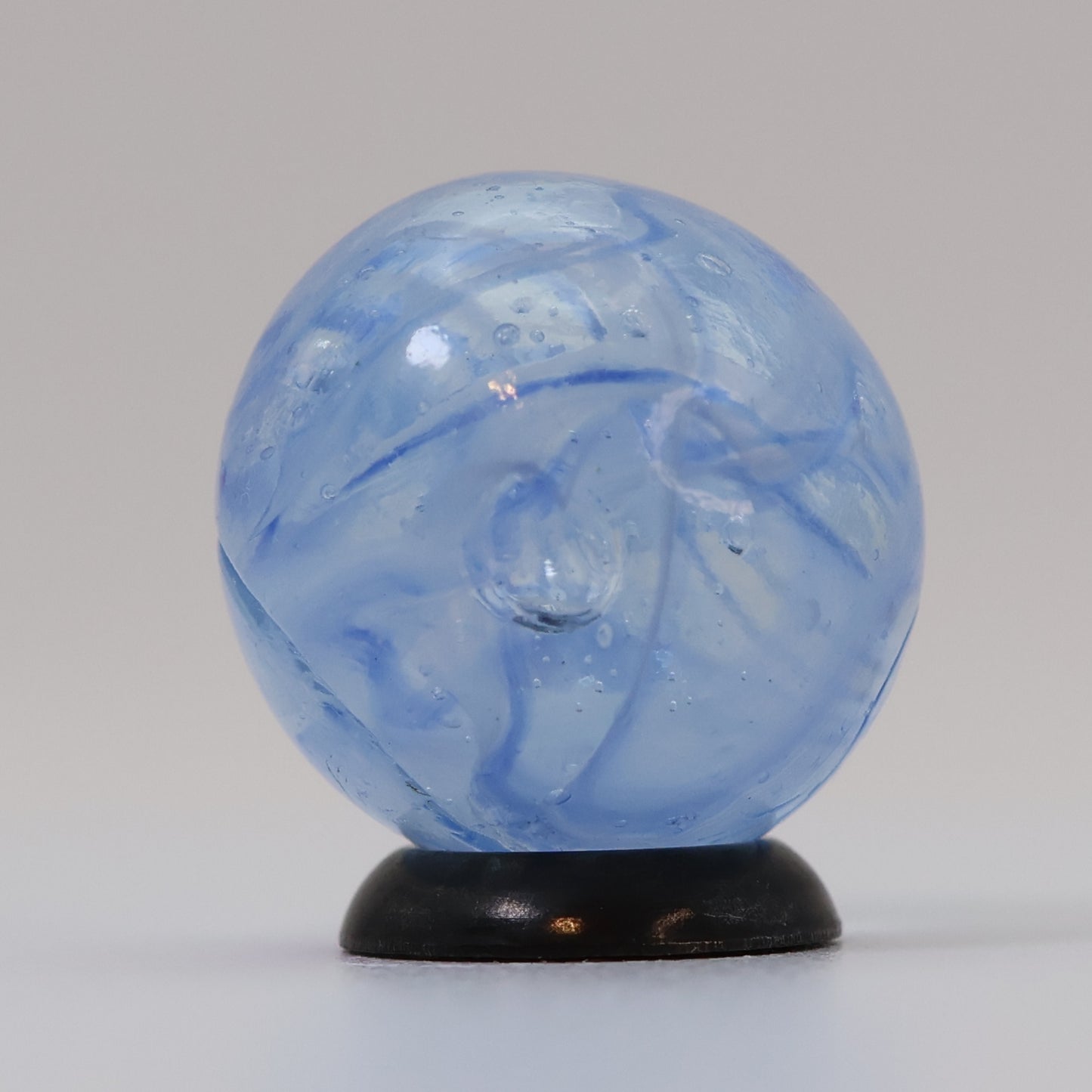 18mm Veiligglas (wire pull) Marble Blue & White NM-