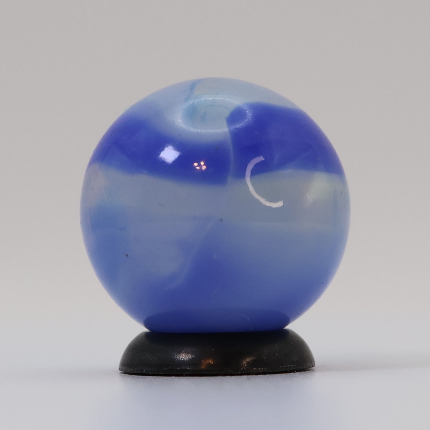 11/16" Marble King Rainbow Translucent URANIUM clear & blue UV M-