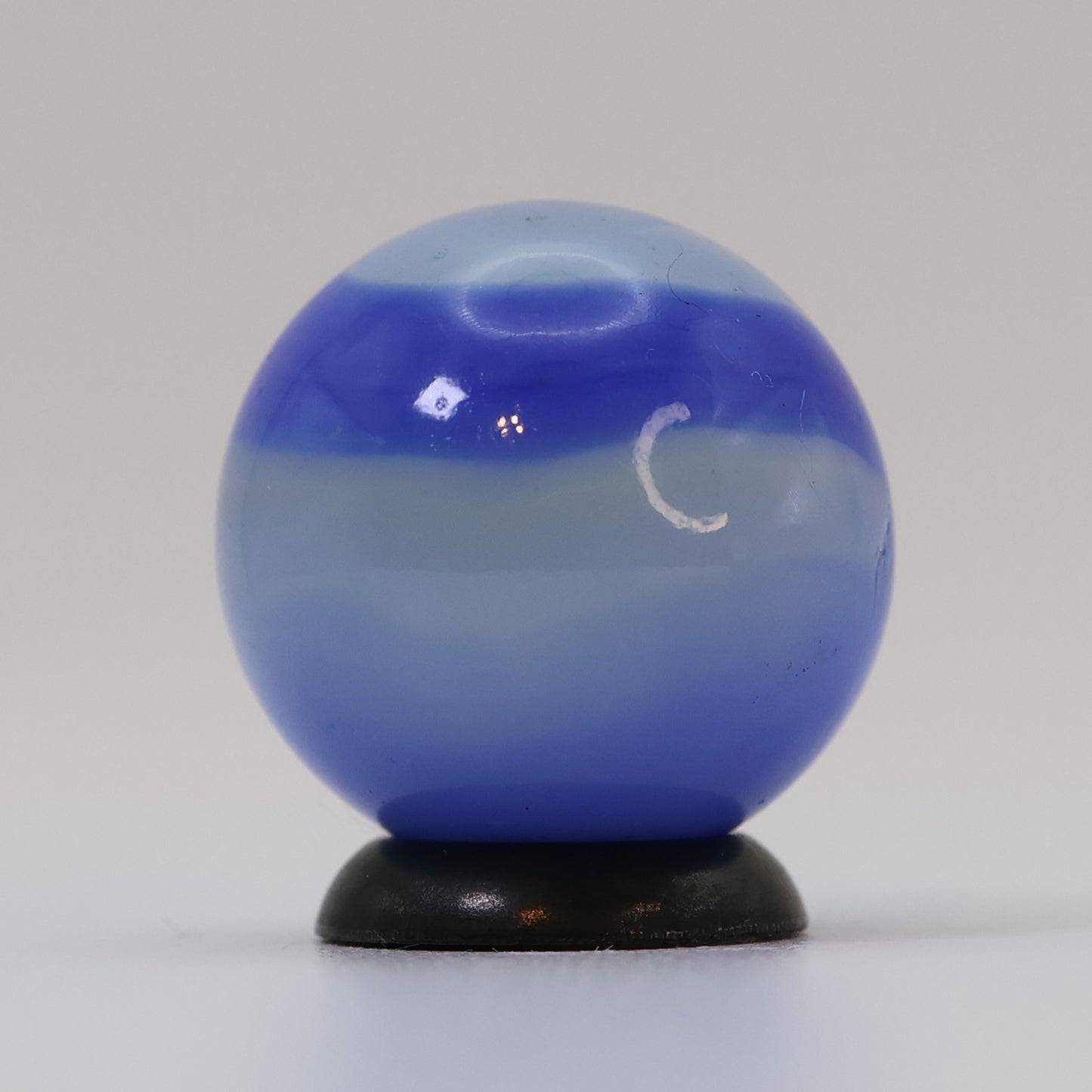 11/16" Marble King Rainbow Translucent URANIUM clear & blue UV M-