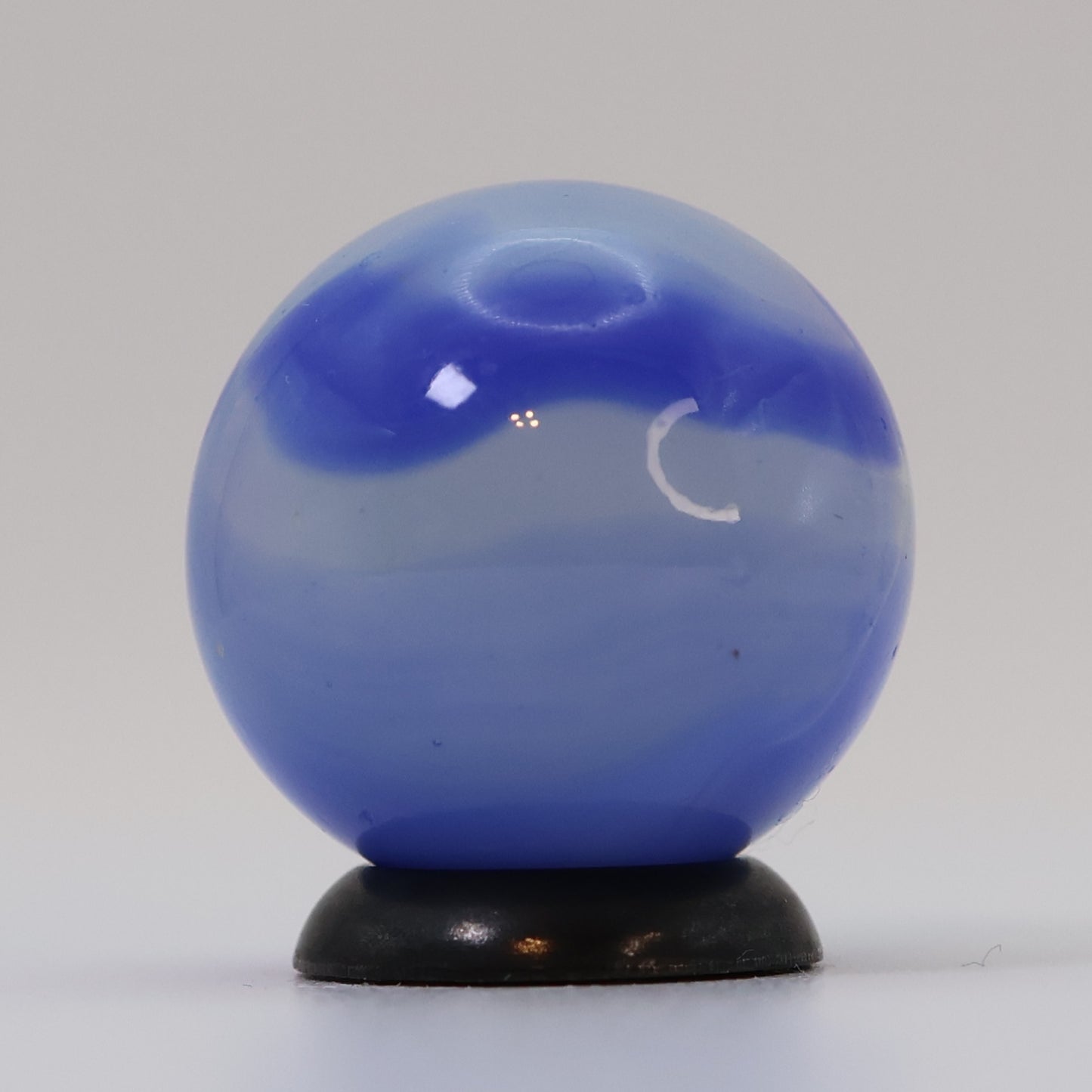 11/16" Marble King Rainbow Translucent URANIUM clear & blue UV M-